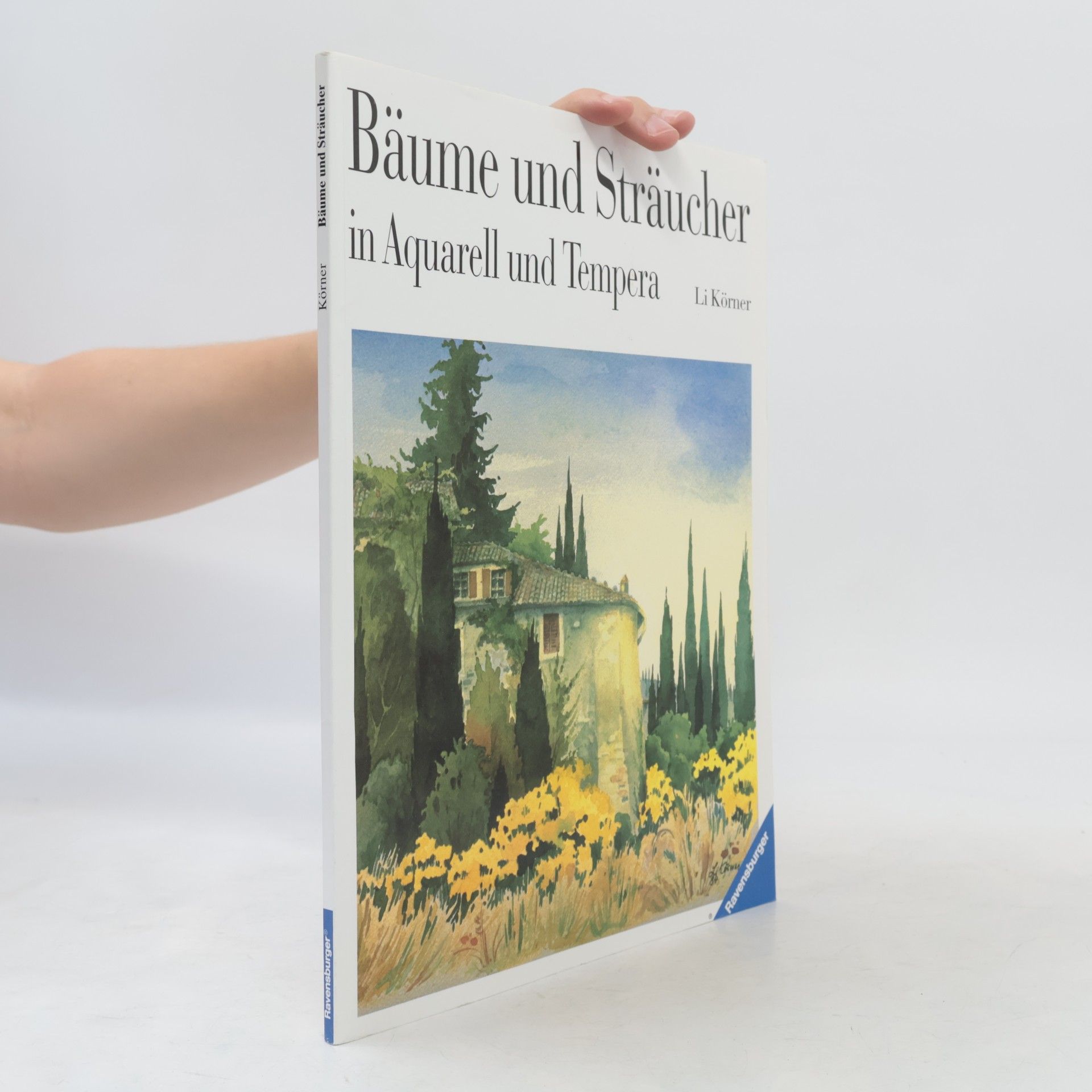 Li Körner Bäume und Sträucher in Aquarell und Tempera