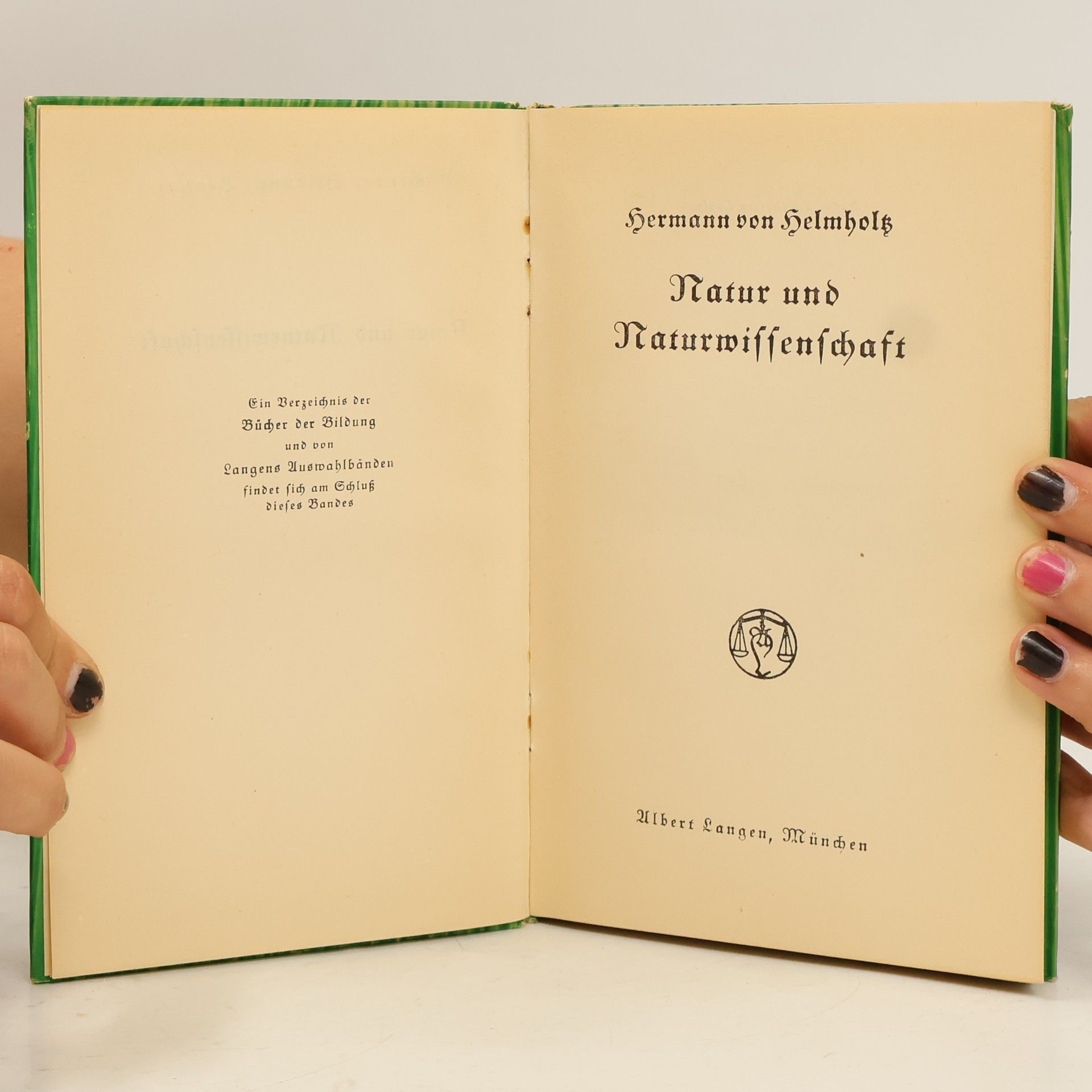 Hermann von Helmholtz Natur und Naturwissenschaft