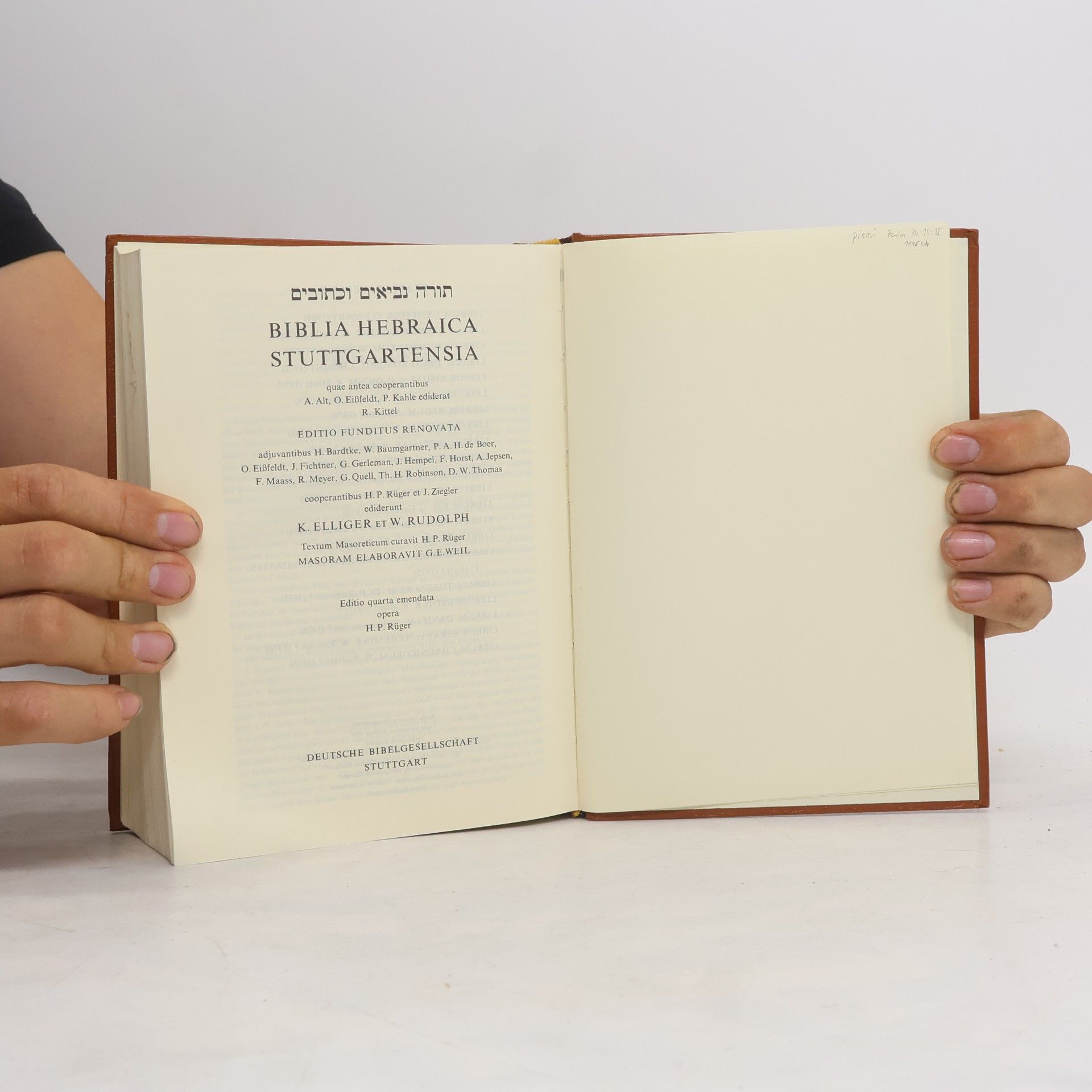 Various authors Biblia Hebraica Stuttgartensia