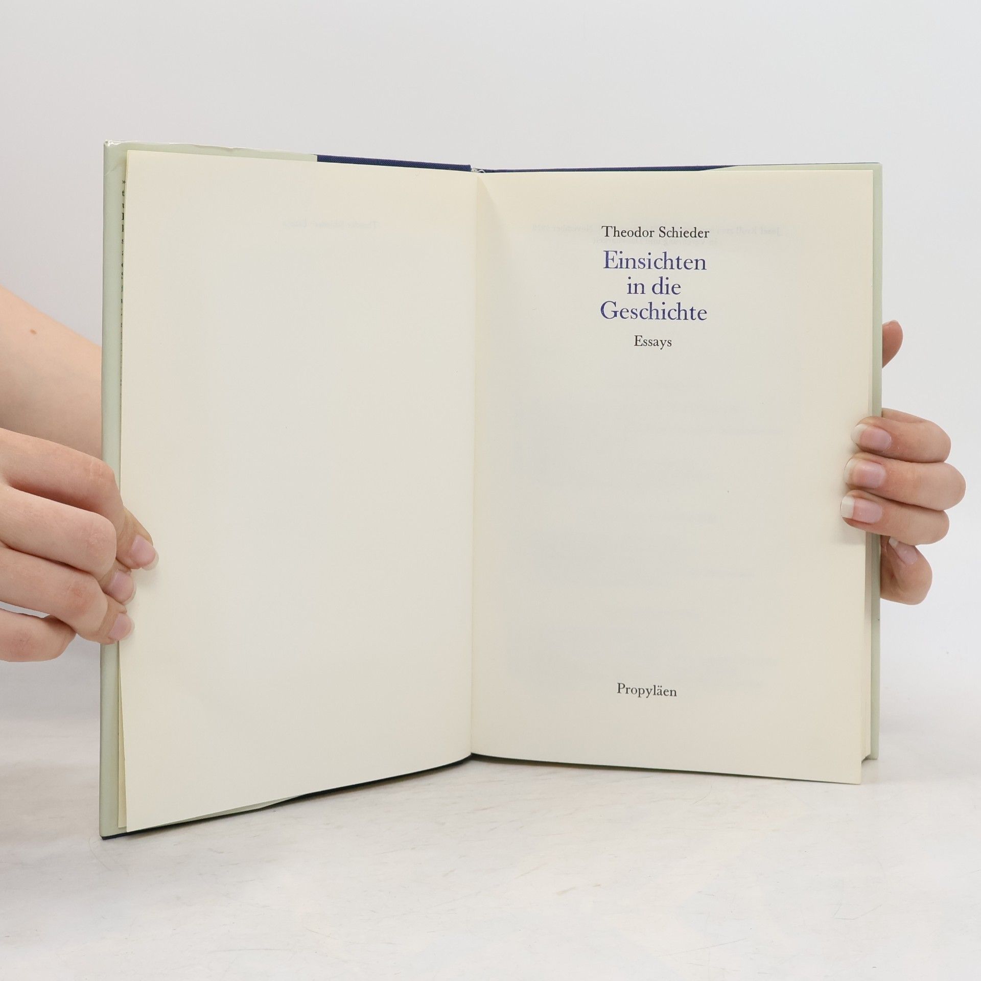Theodor Schieder Einsichten in die Geschichte