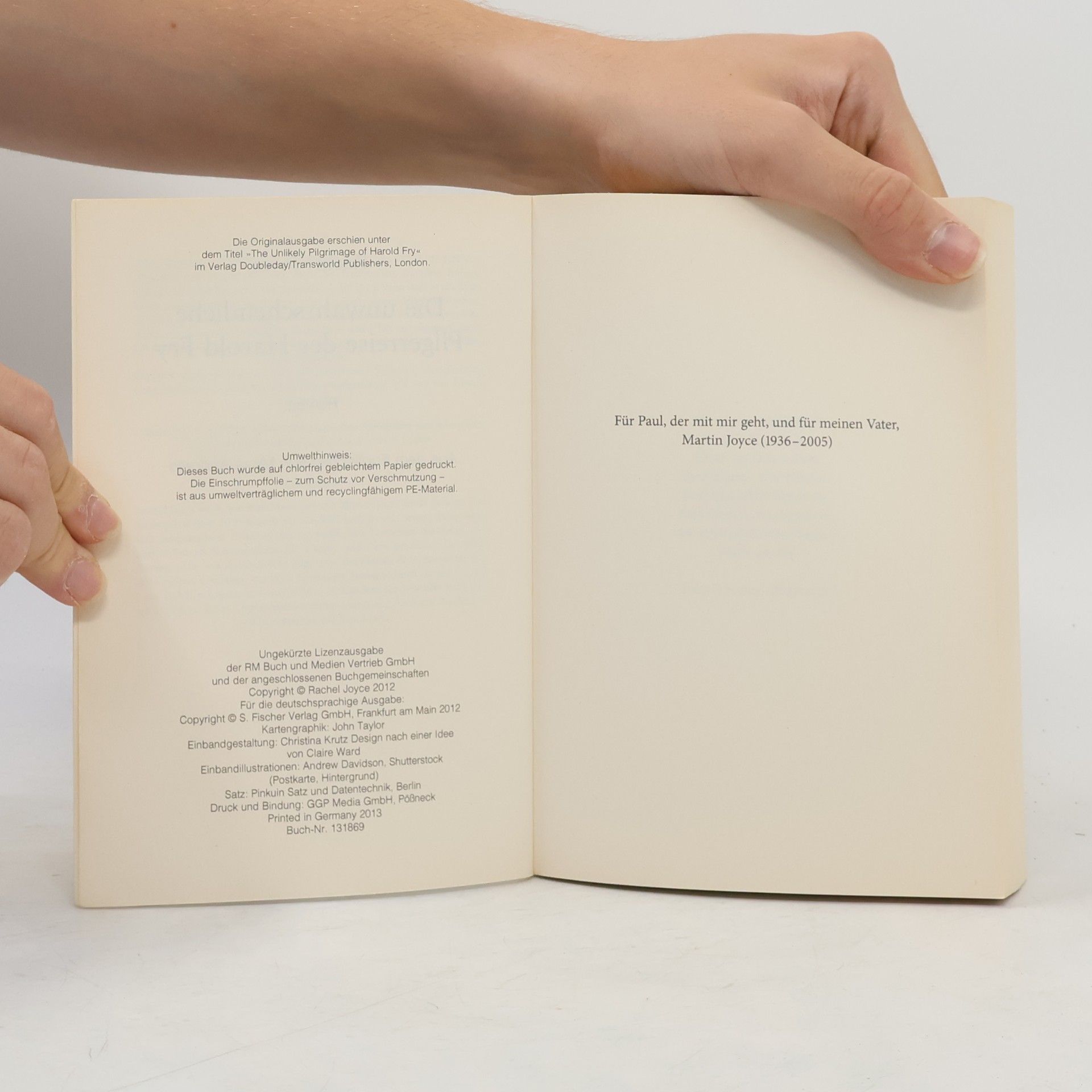 Rachel Joyce Die unwahrscheinliche Pilgerreise des Harold Fry