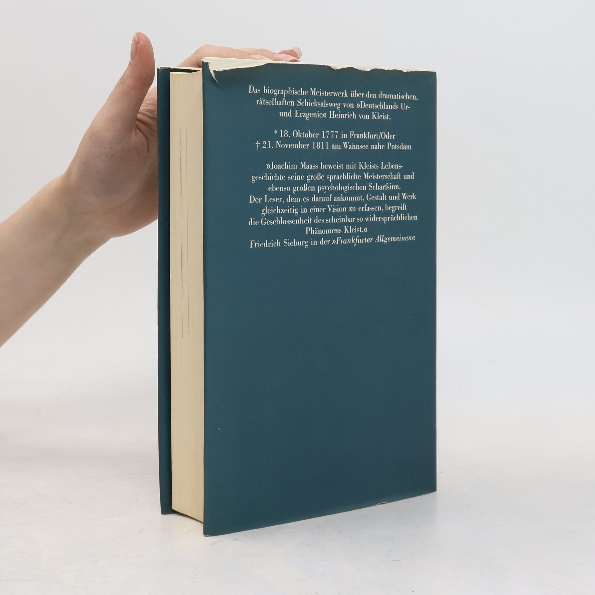 Joachim Maass Kleist. Die Geschichte seines Lebens