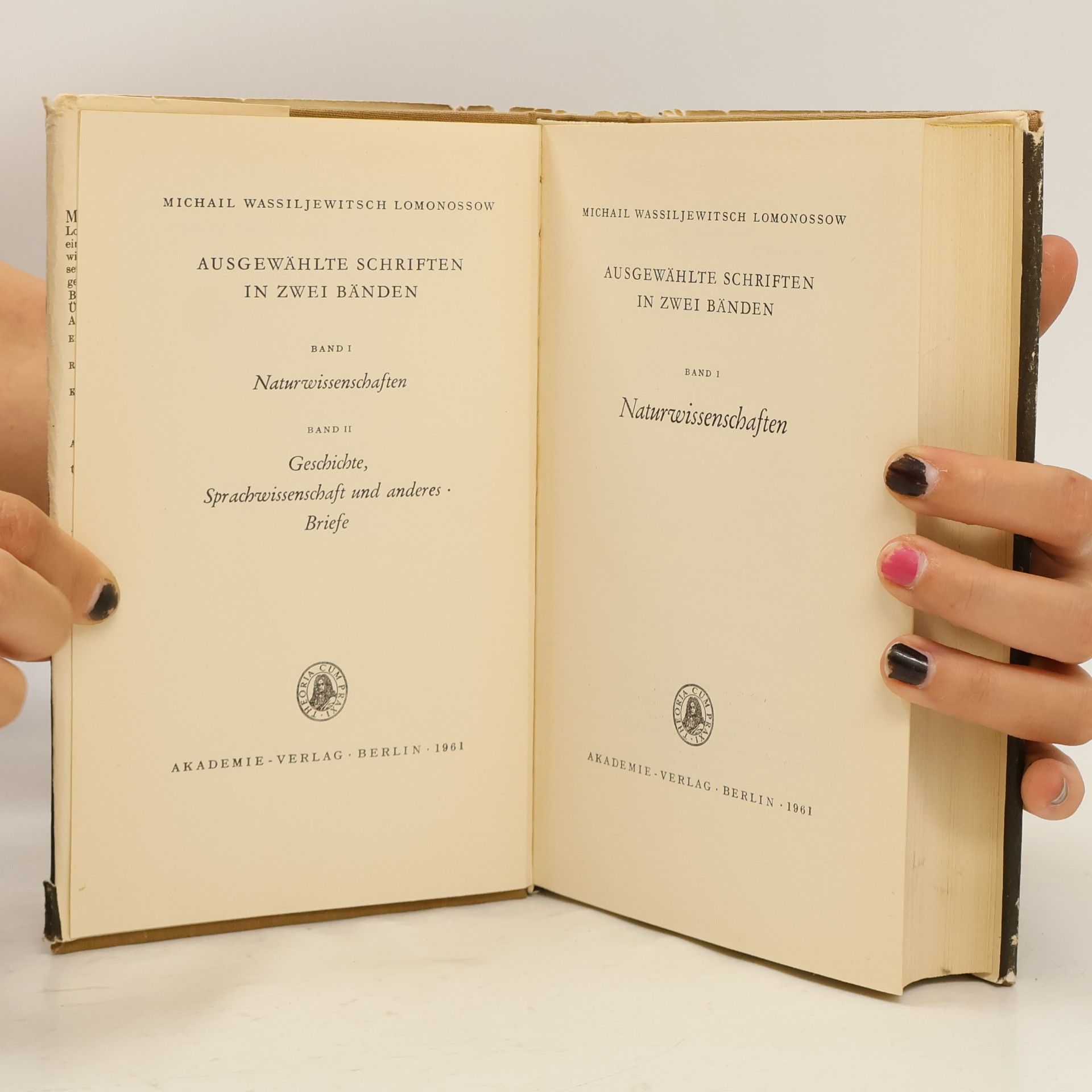 M. W. Lomonossow Ausgewählte schriften