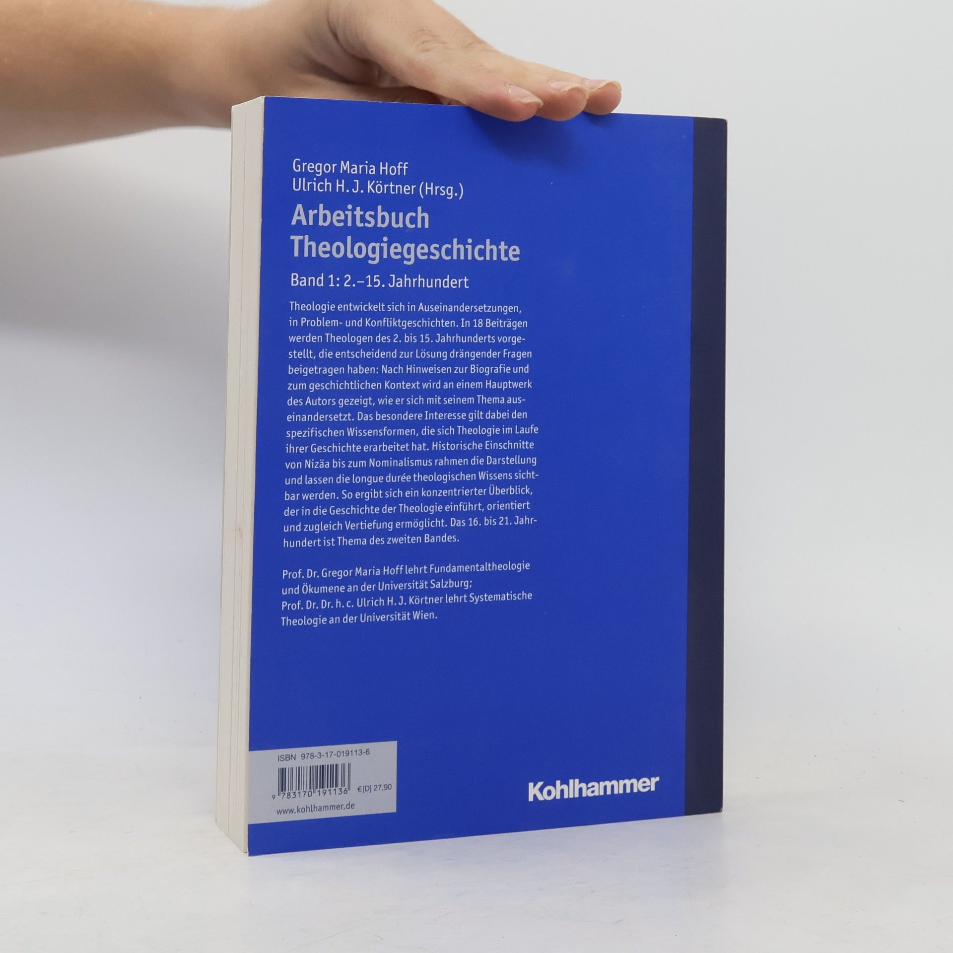 Gregor Maria Hoff Arbeitsbuch Theologiegeschichte
