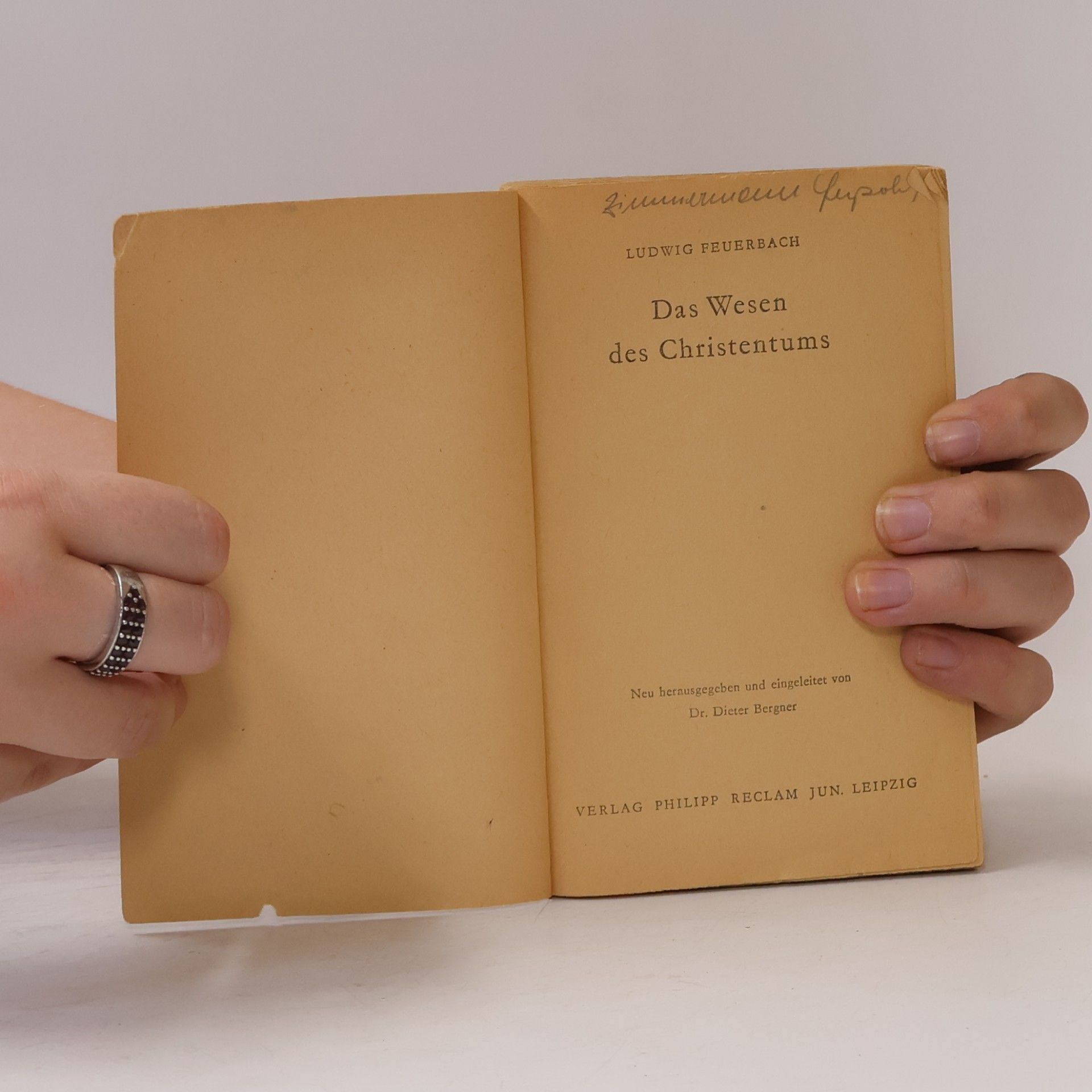Ludwig Feuerbach Das Wesen des Christentums