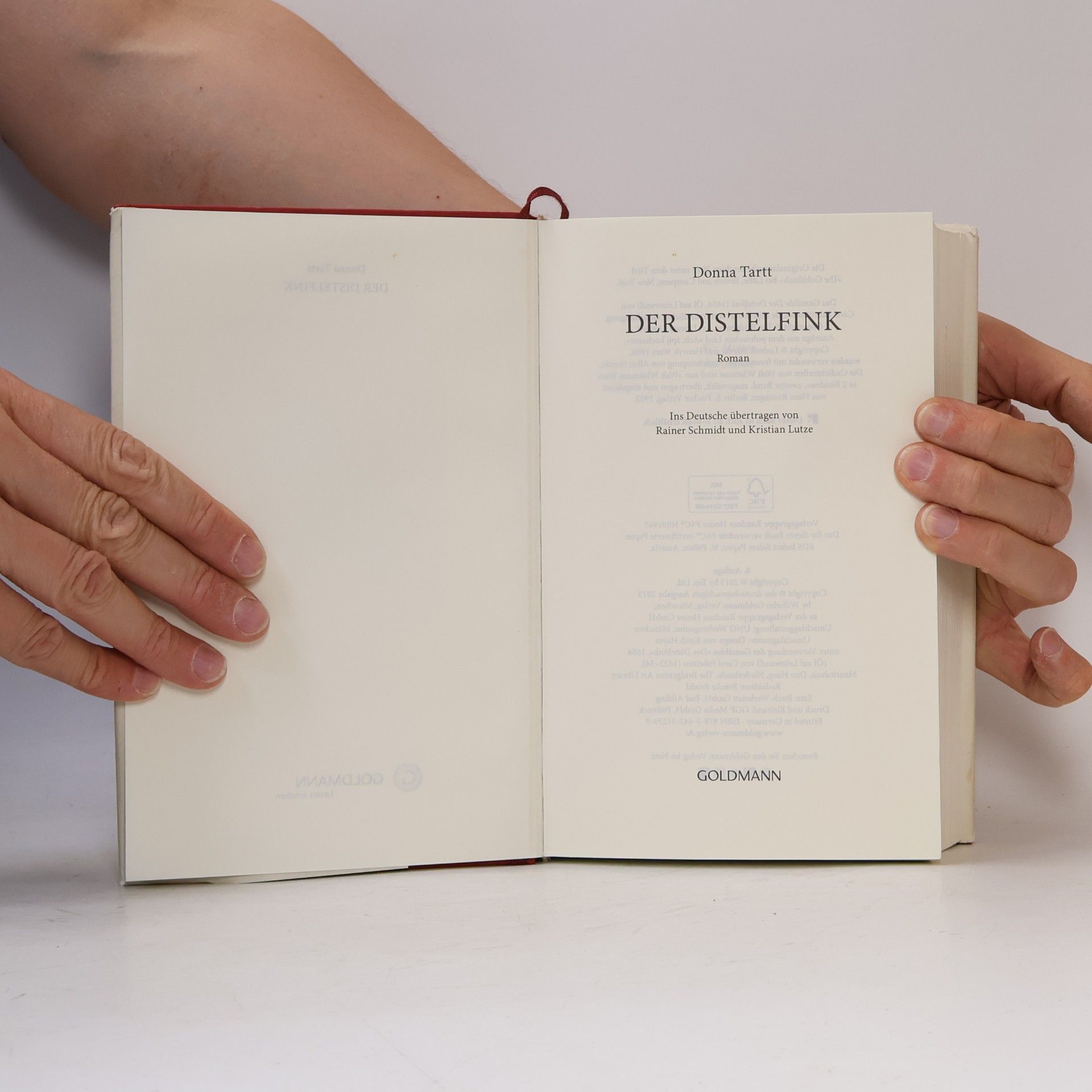 Donna Tartt Der Distelfink