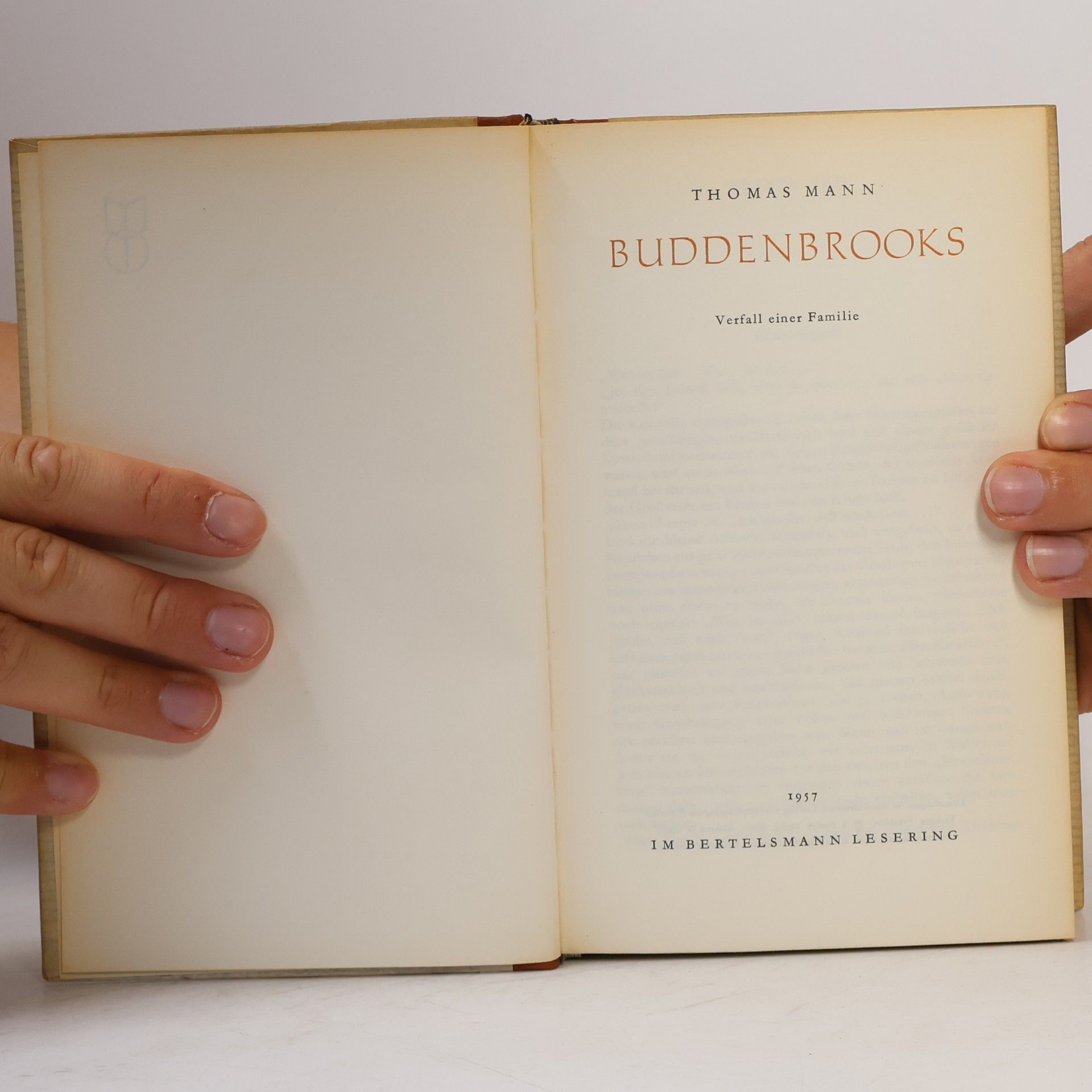 Thomas Mann Buddenbrooks