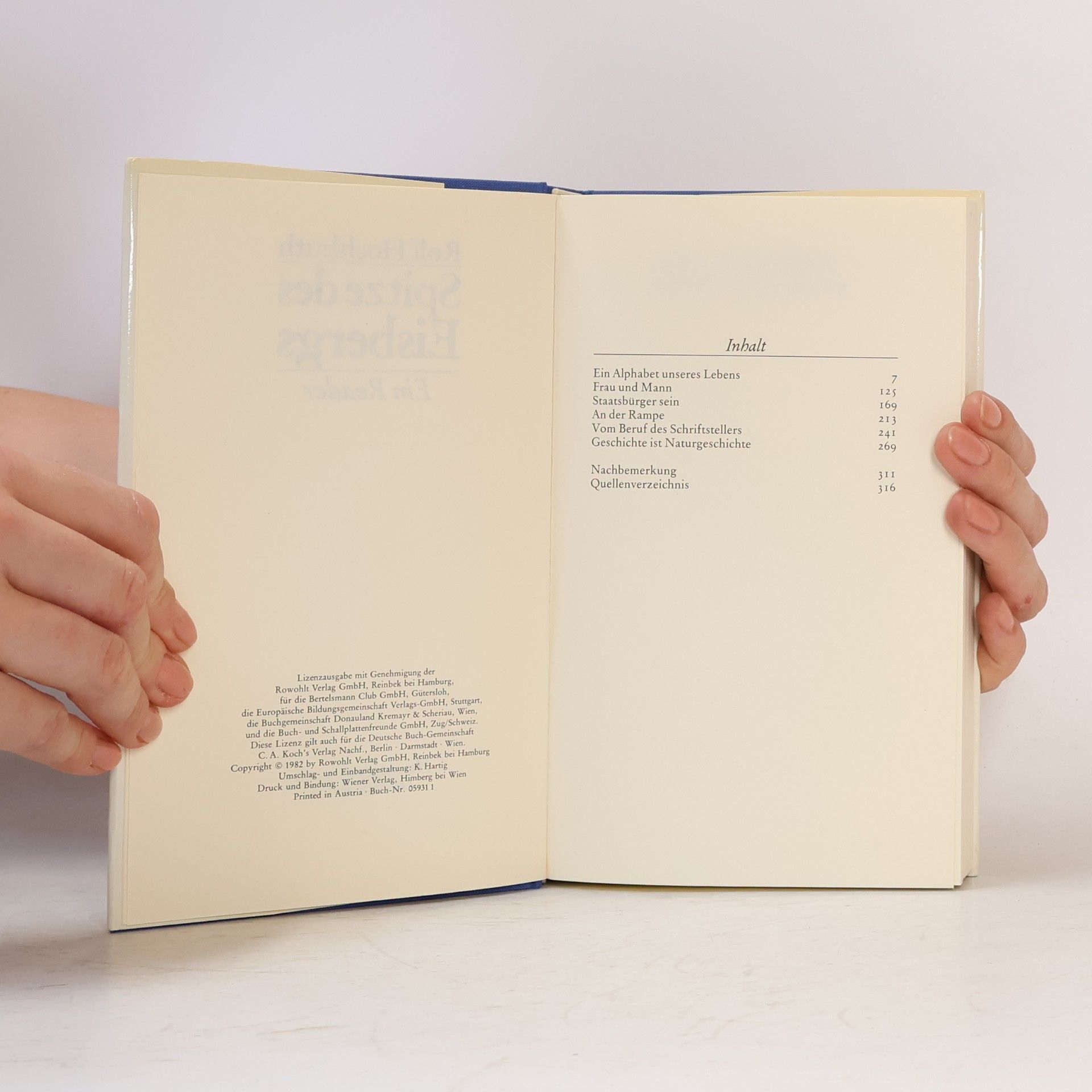 Autorenkollektiv Spitze Hochhuth des Eisbergs