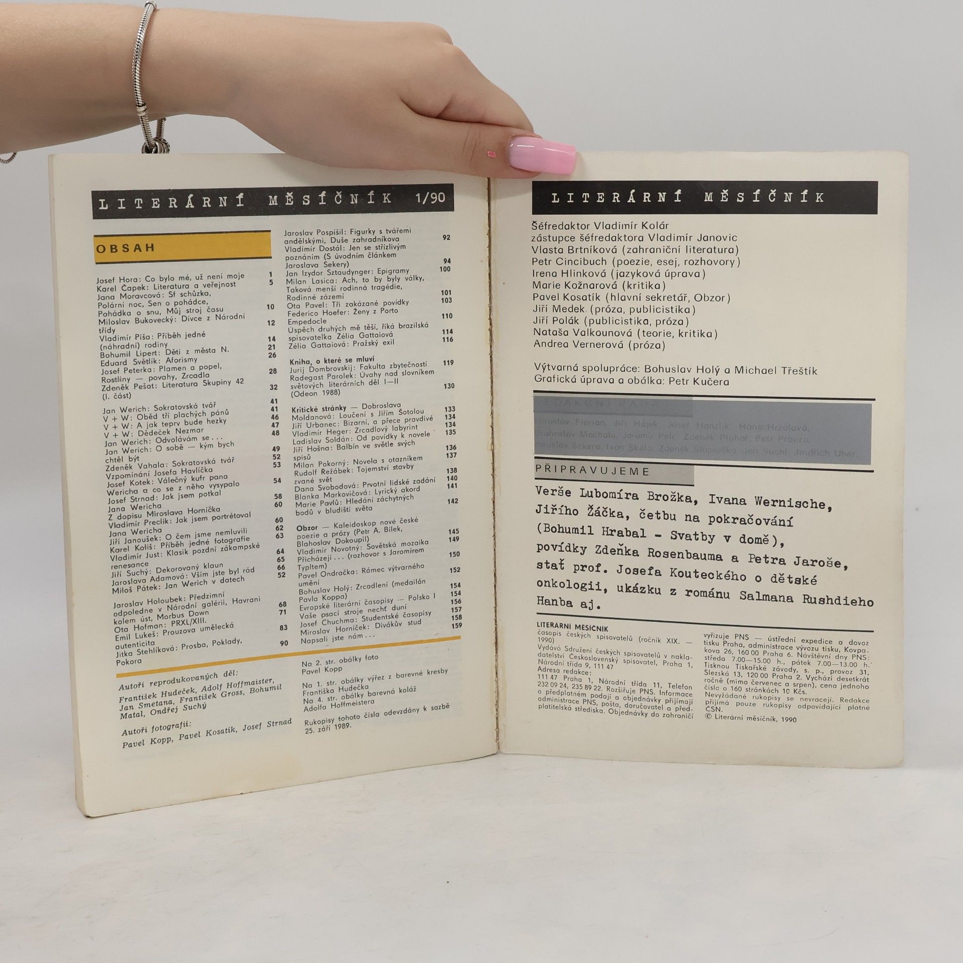 AA.VV. Literární měsíčník : časopis českých spisovatelů (1/1990)