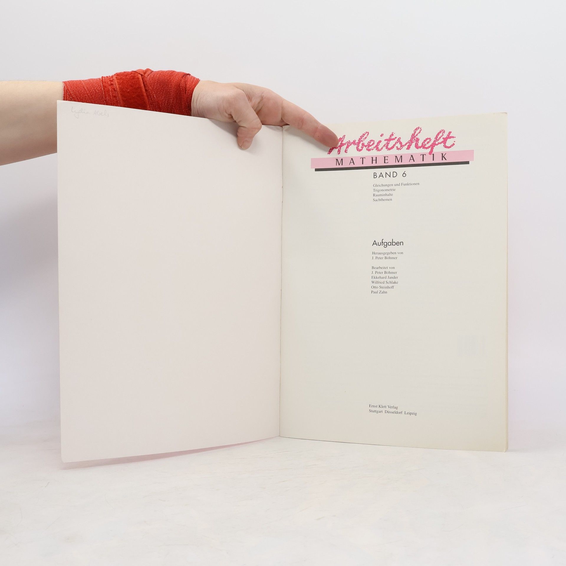 Ekkehard Jander Arbeitsheft Mathematik, Neubearbeitung, Bd.6, Gleichungen und Funktionen, Trigonometrie, Rauminhalte, Sachthemen, EURO