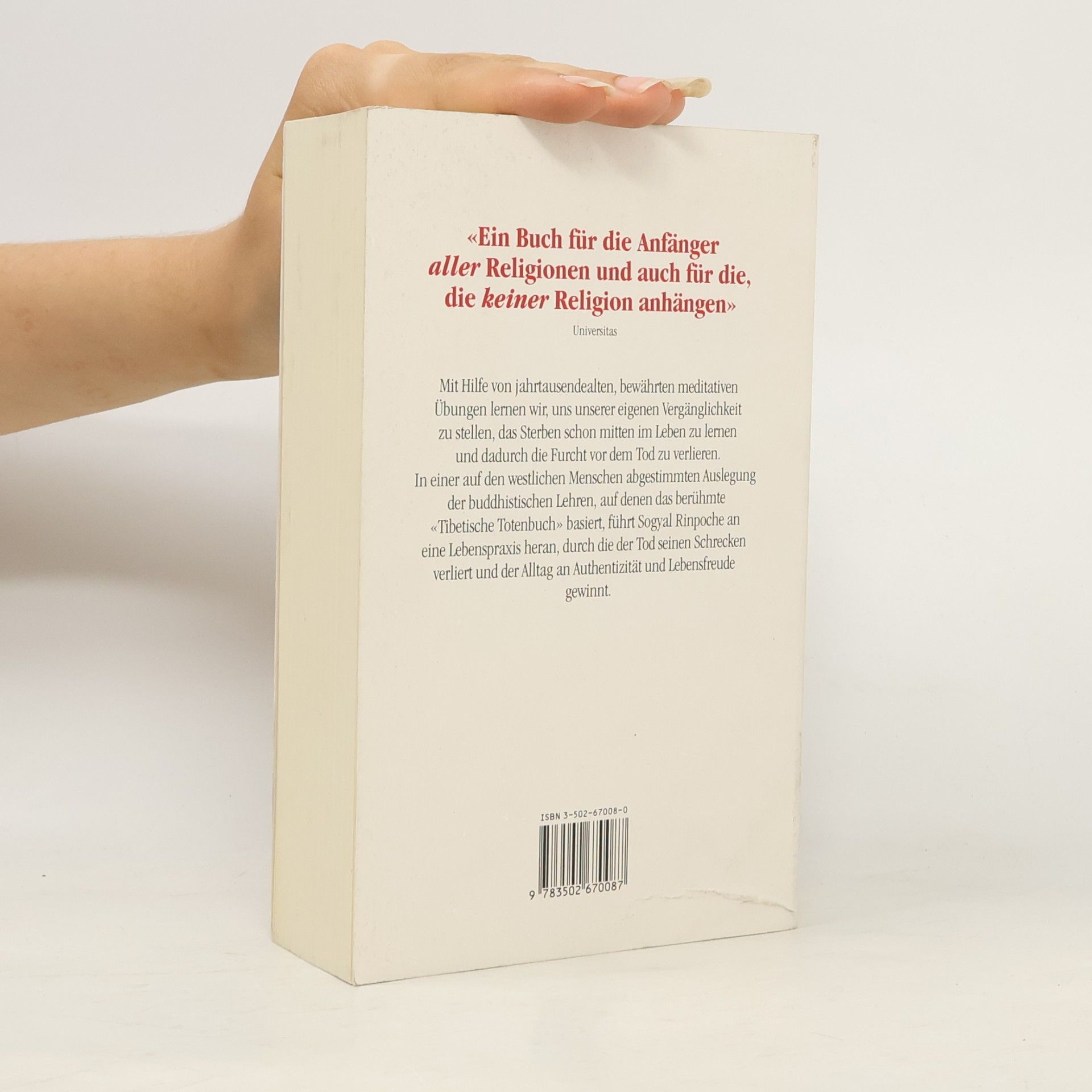 Sogyal Rinpoche Das tibetische Buch vom Leben und vom Sterben