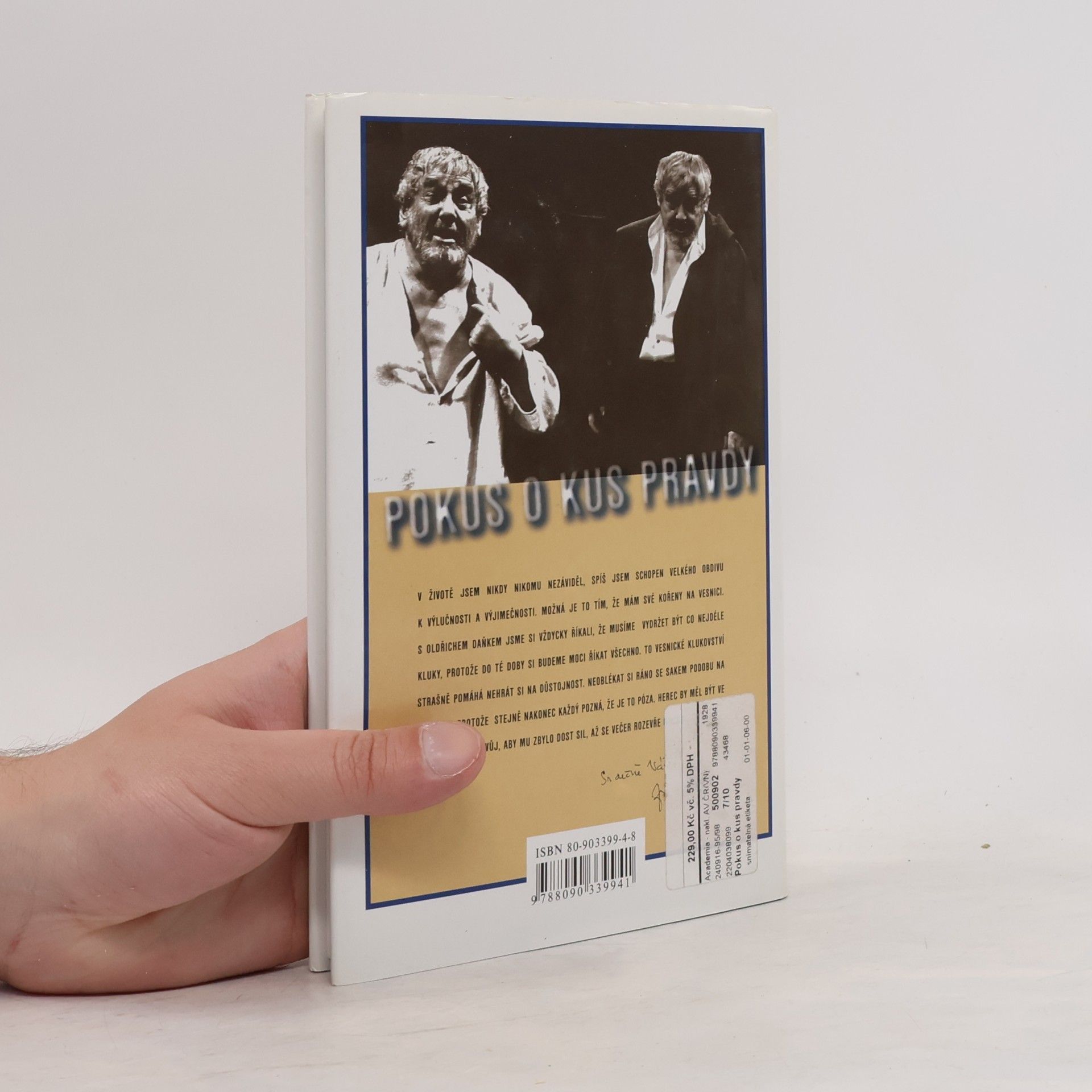 Josef Vinklář Pokus o kus pravdy