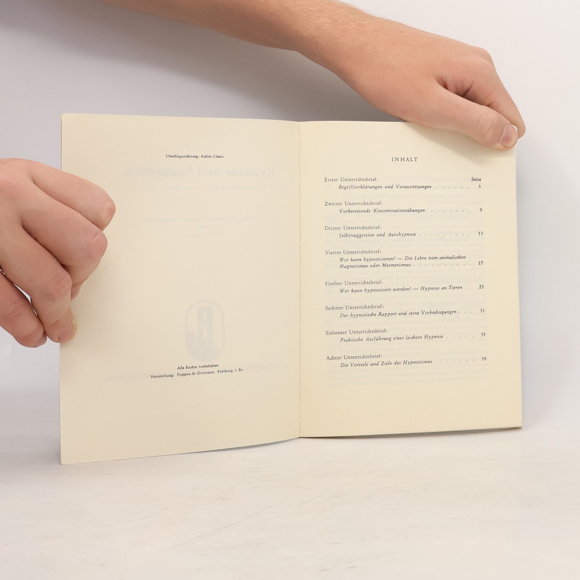 K. Andersen Hypnose und Suggestion
