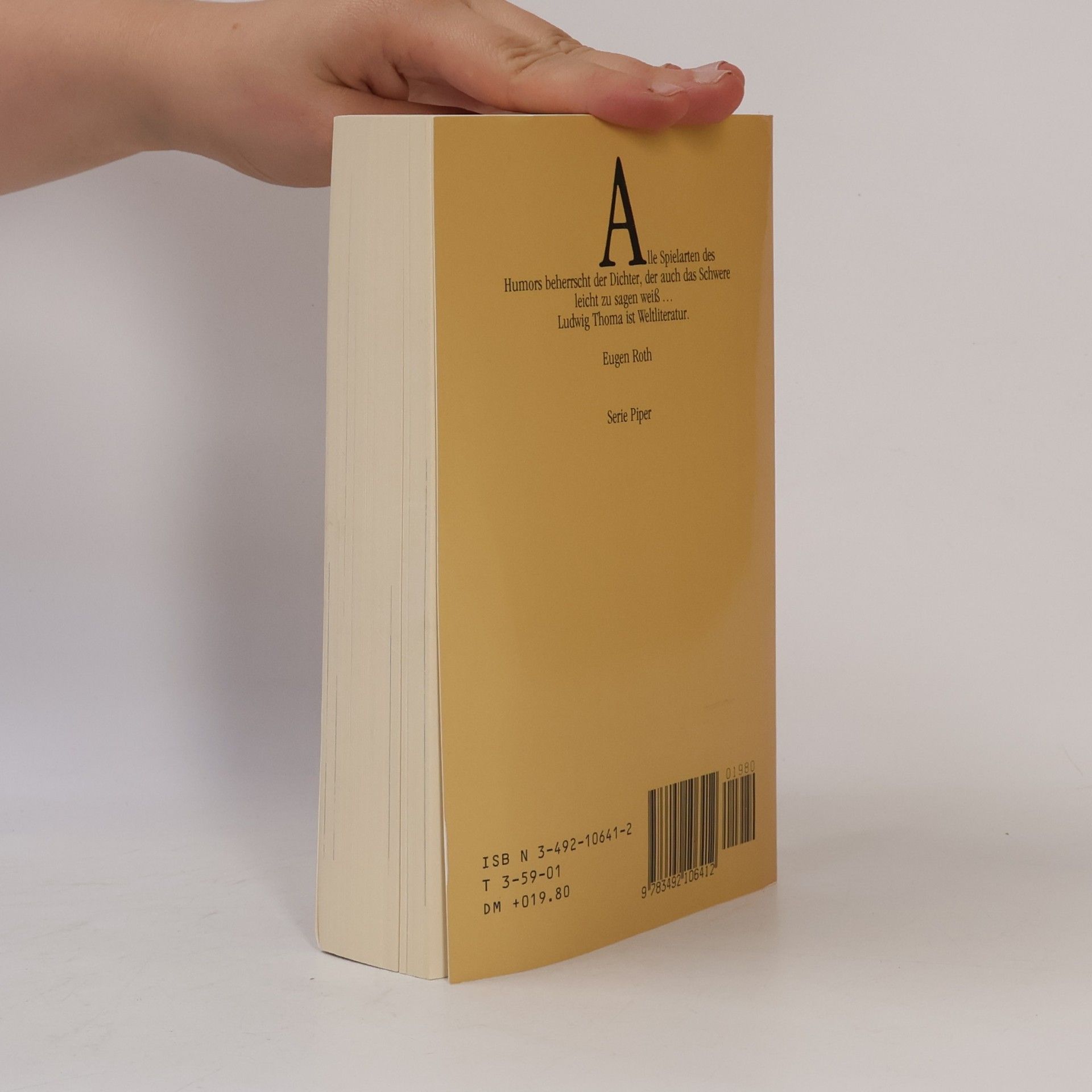 Ludwig Thoma Das Thoma-Buch