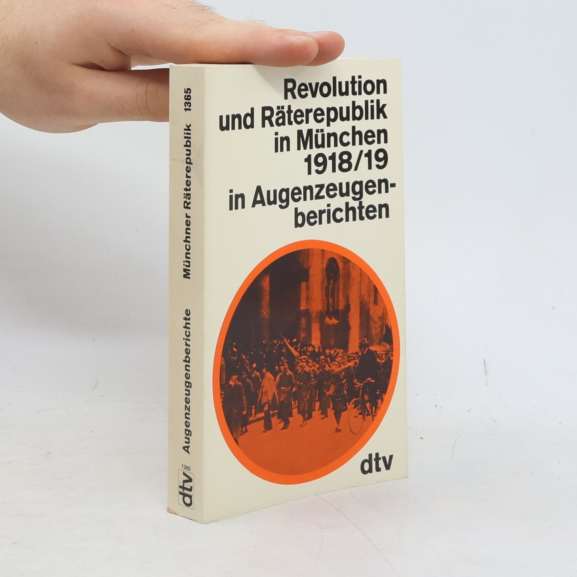 Gerhard Schmolze Revolution und Räterepublik in München 1918/19 [neunzehnhundertachtzehn neunzehn] in Augenzeugenberichten