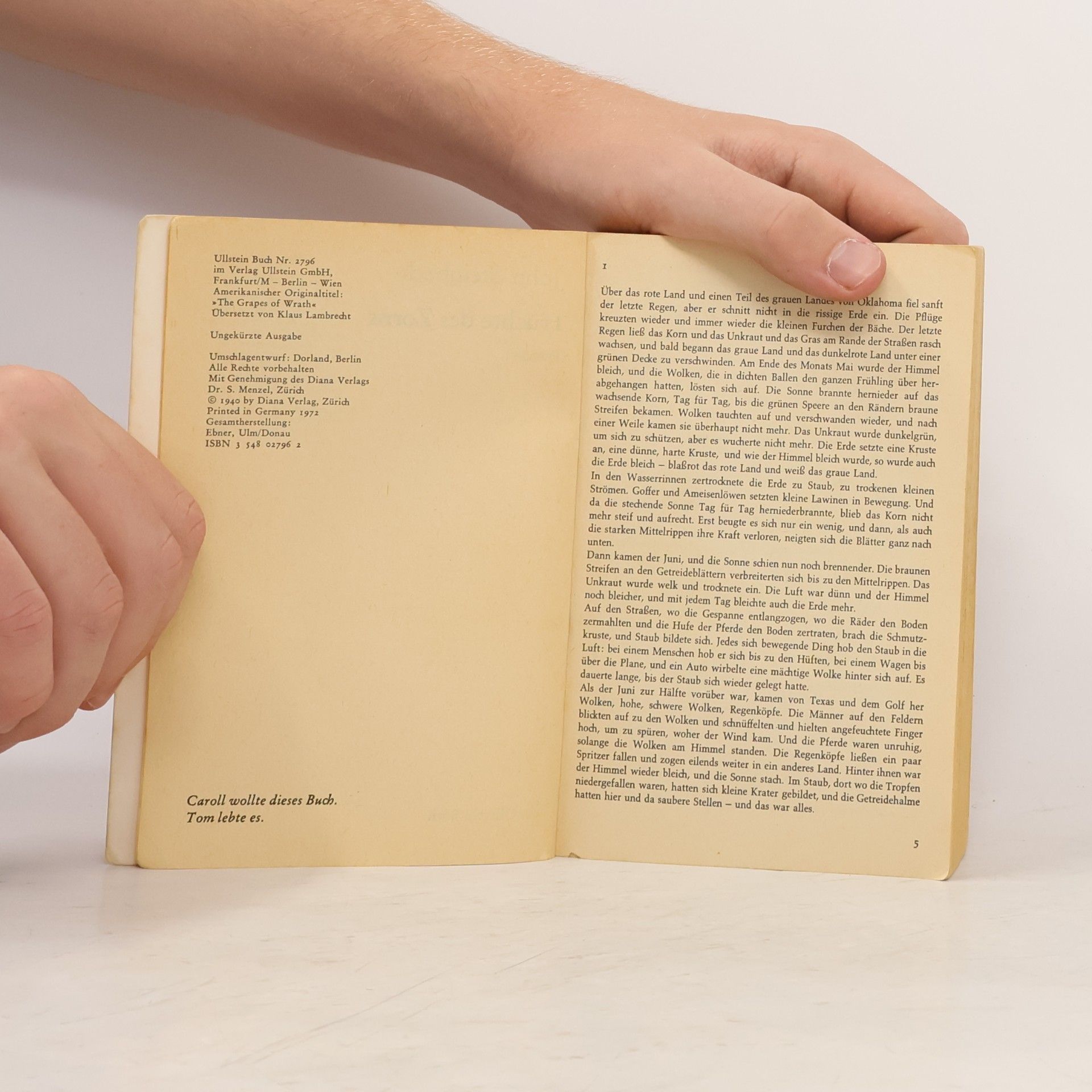 John Steinbeck Fruchte des Zorns