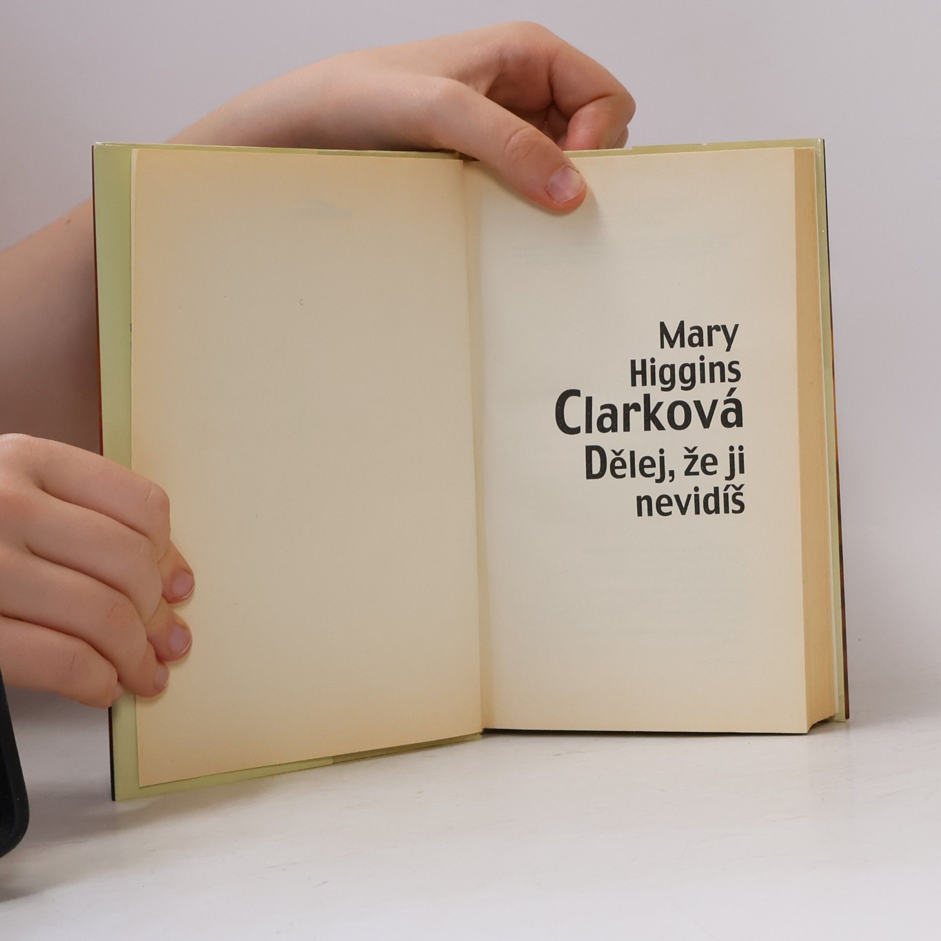 Mary Higgins Clark Dělej, že ji nevidíš
