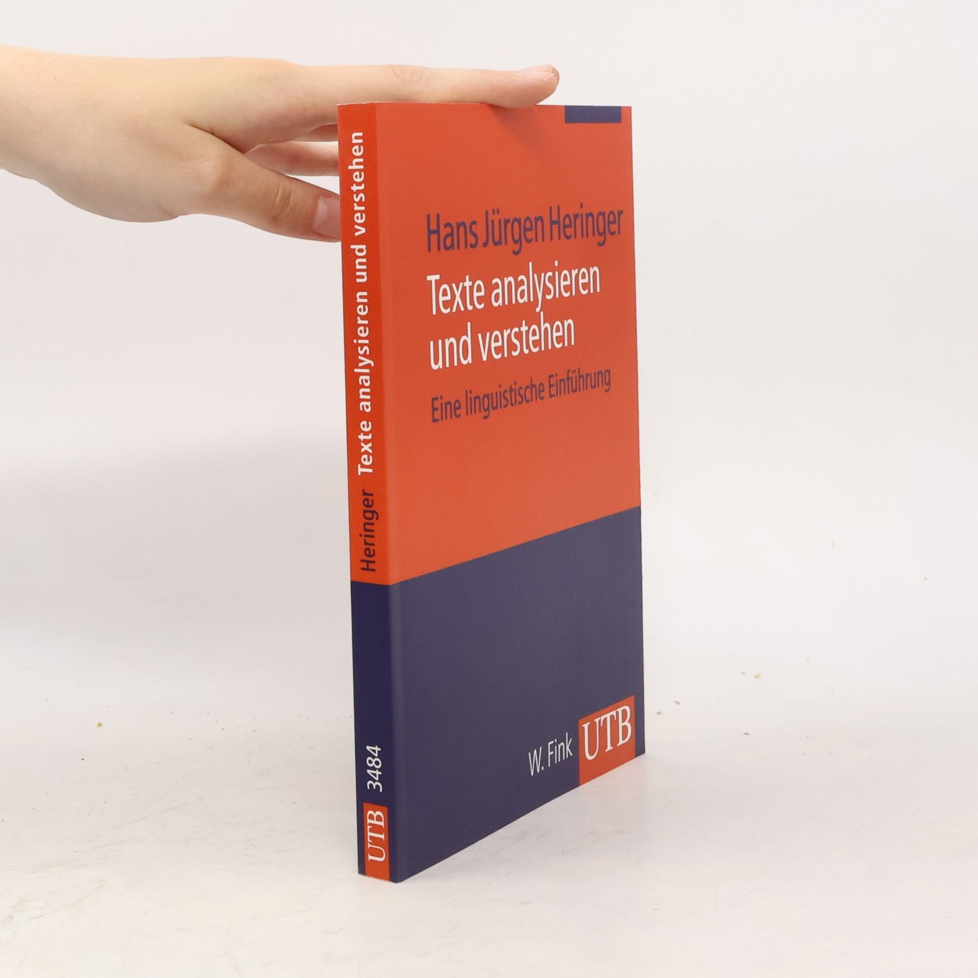 Hans Jürgen Heringer Texte analysieren und verstehen