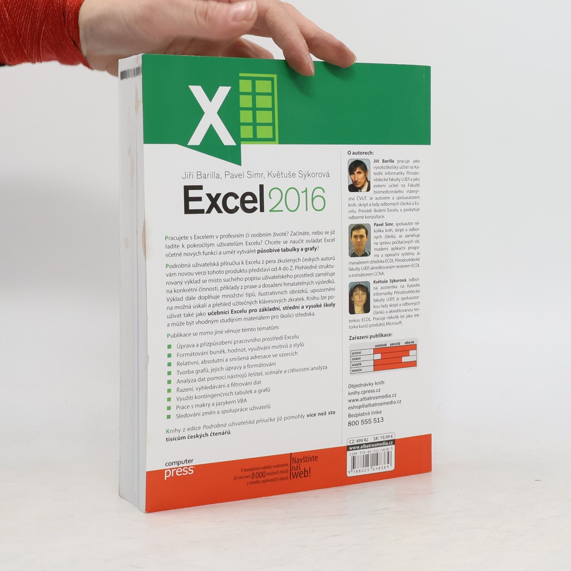 Jiří Barilla Microsoft Excel 2016 : podrobná uživatelská příručka