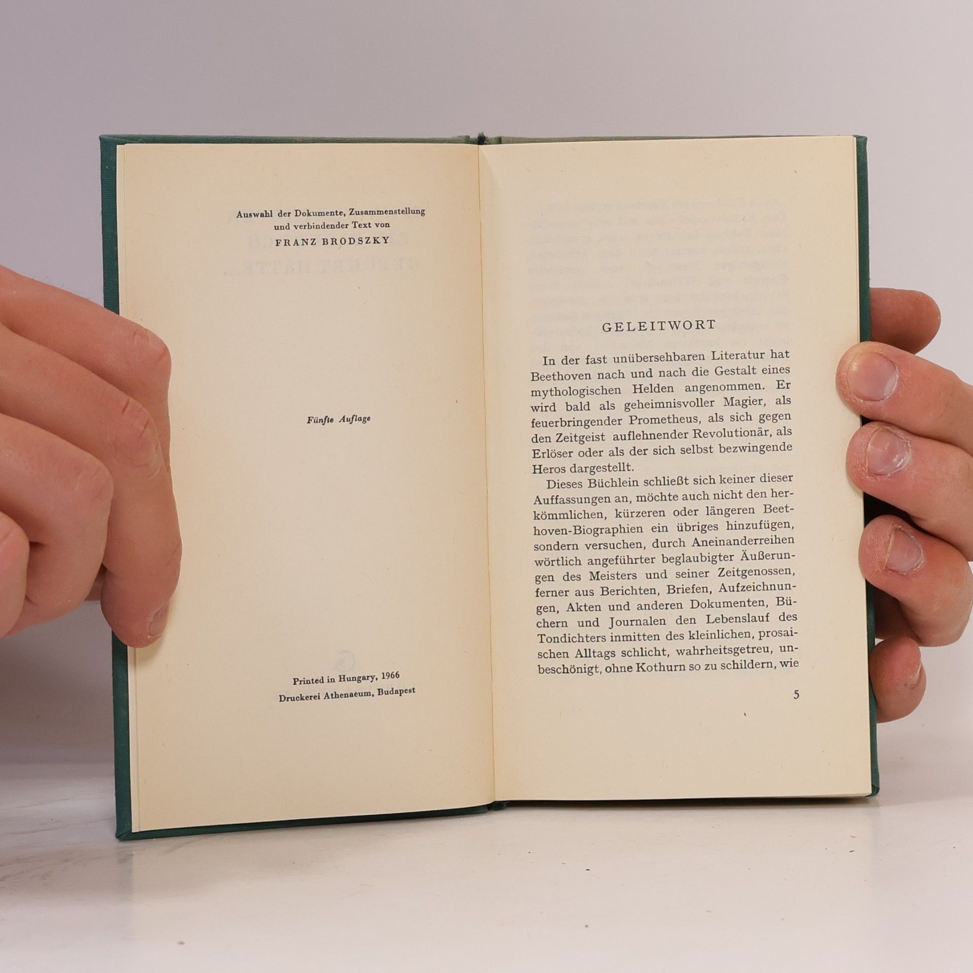 Ferenc Brodszky  Wenn Beethoven ein Tagebuch geführt hätte...