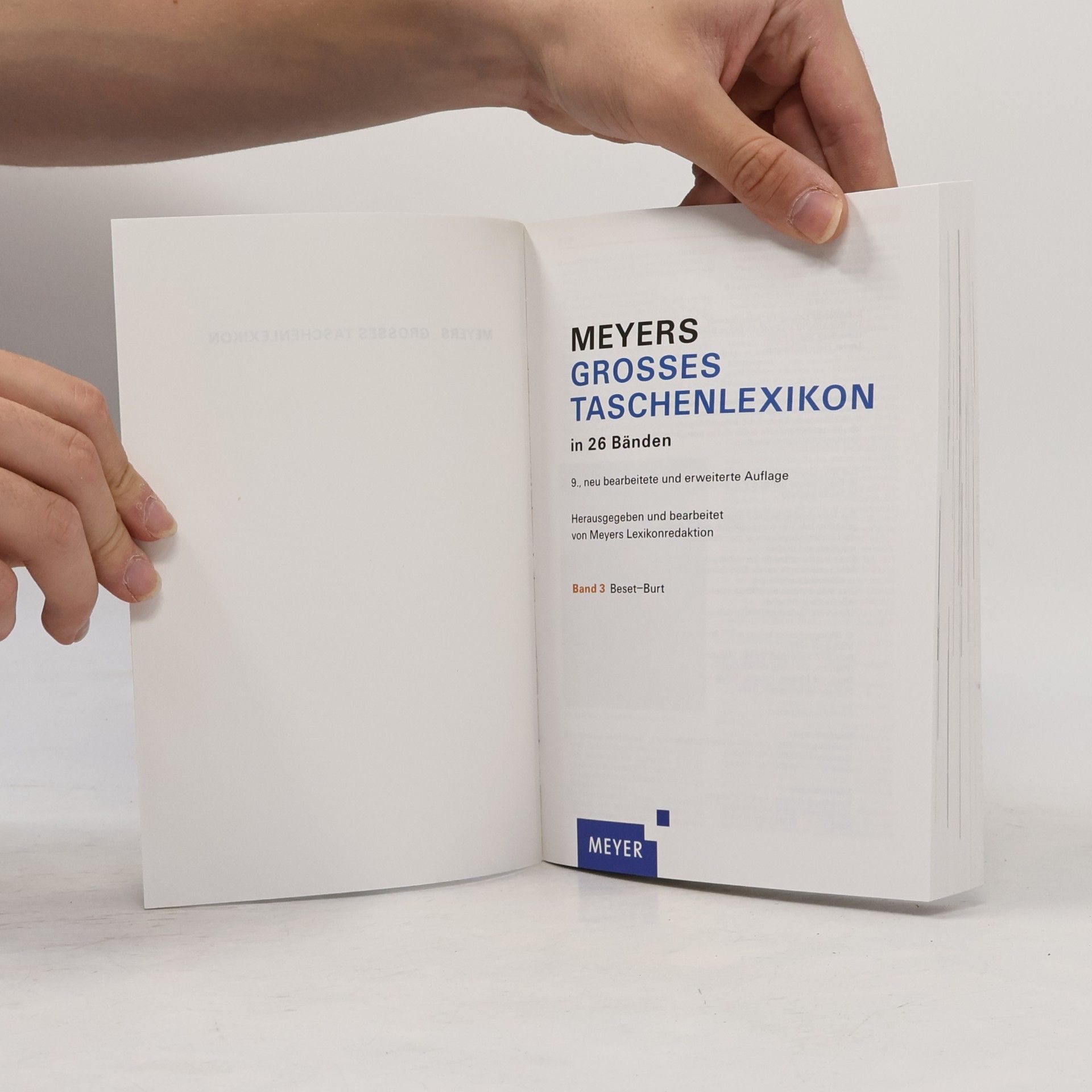 Various authors Meyers grosses Taschen-Lexikon 3