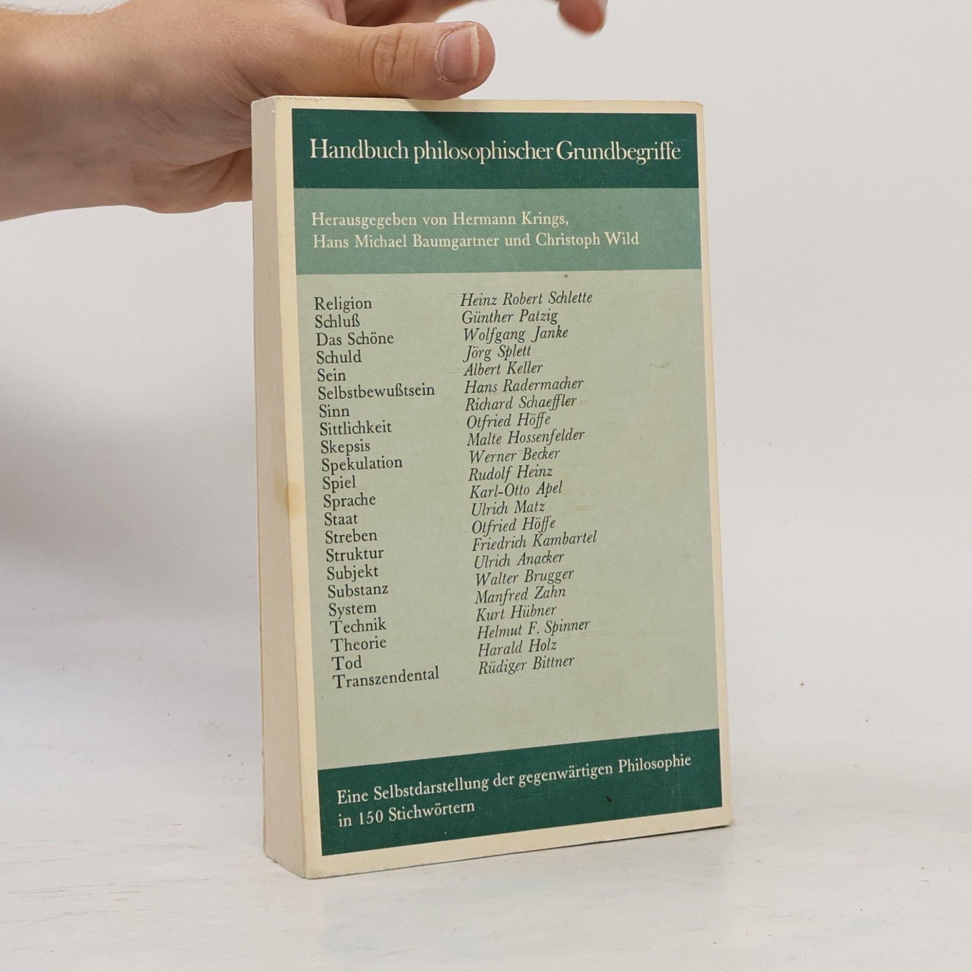 Hermann Krings Handbuch philosophischer Grundbegriffe 5