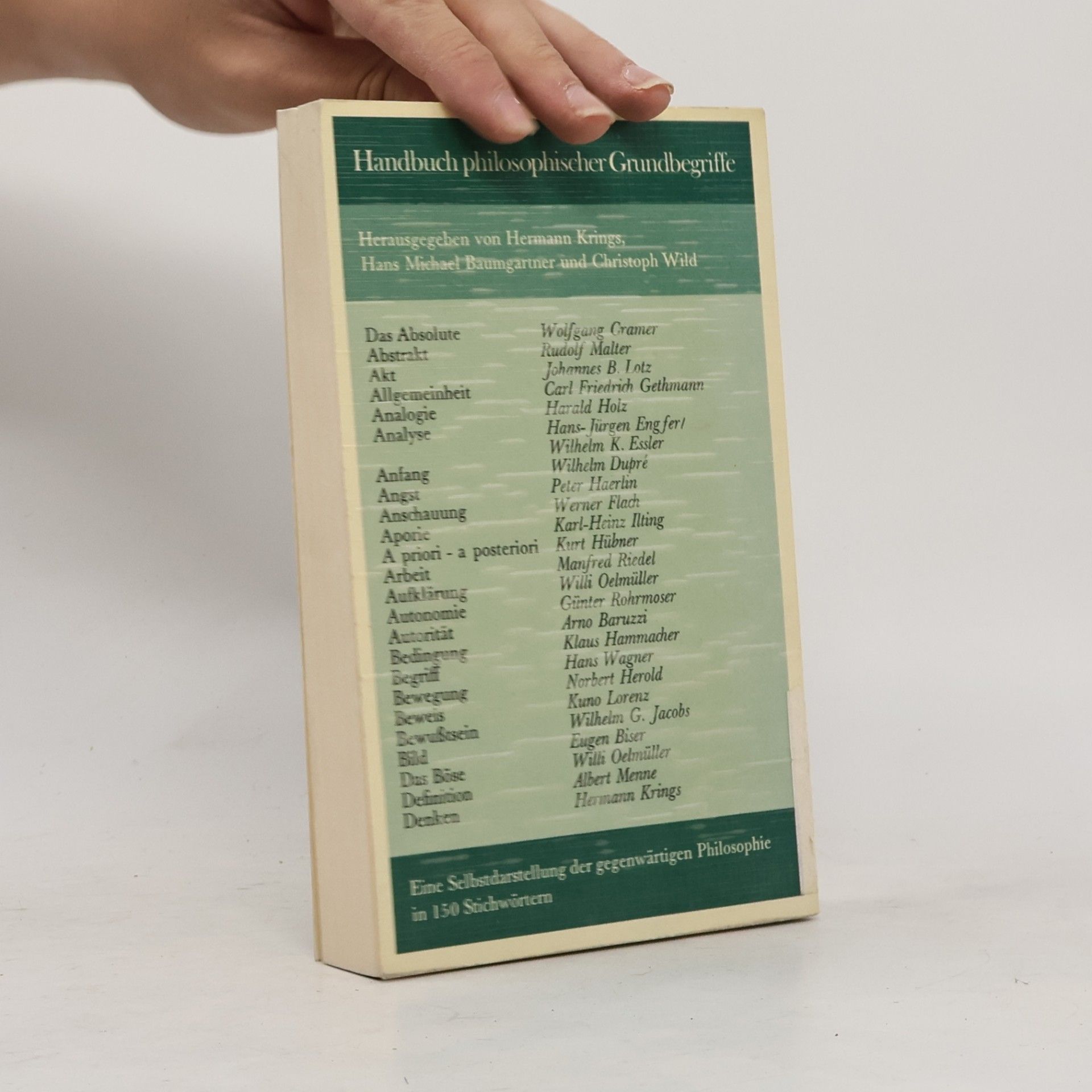 Hermann Krings Handbuch philosophischer Grundbegriffe 1
