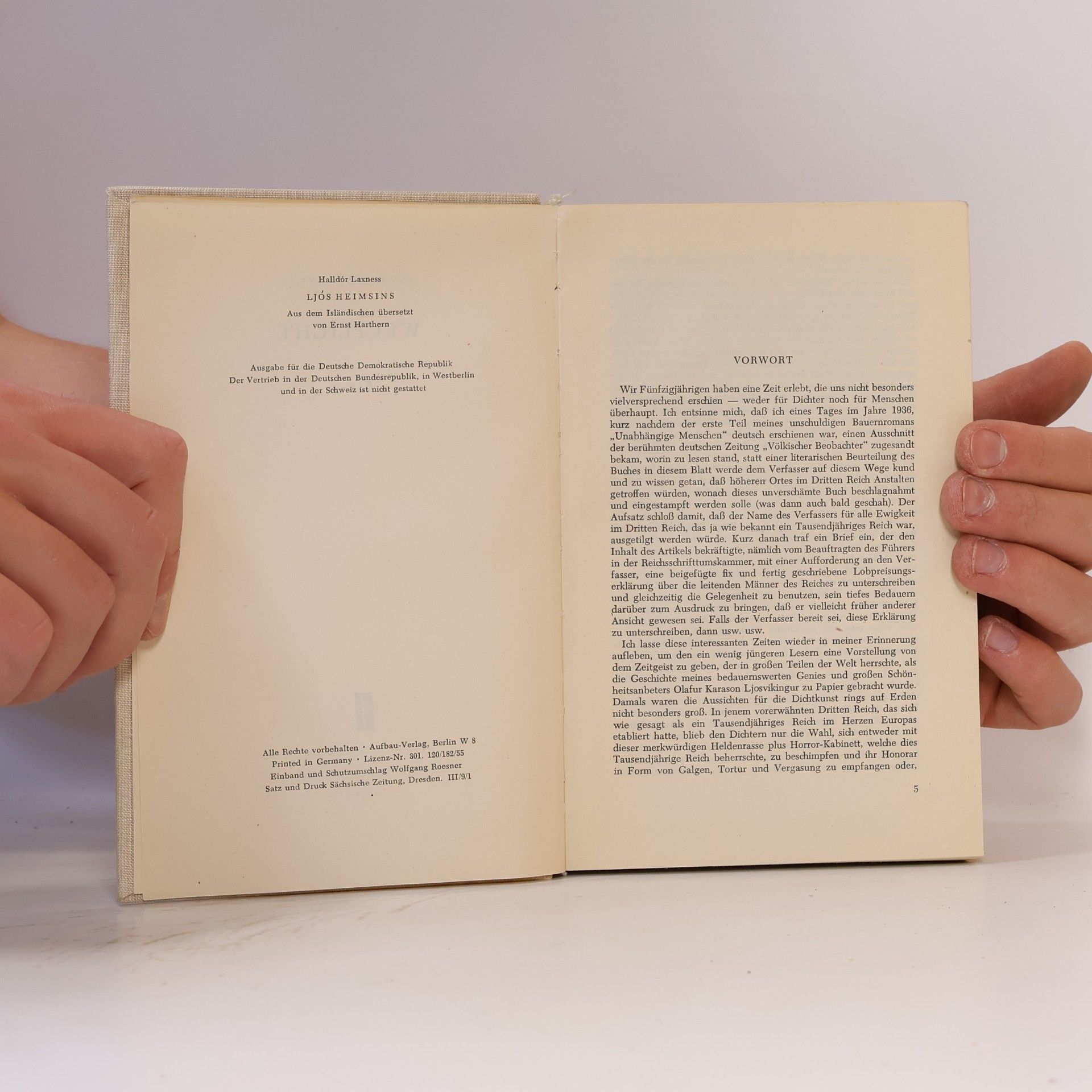 Halldór Laxness Weltlicht