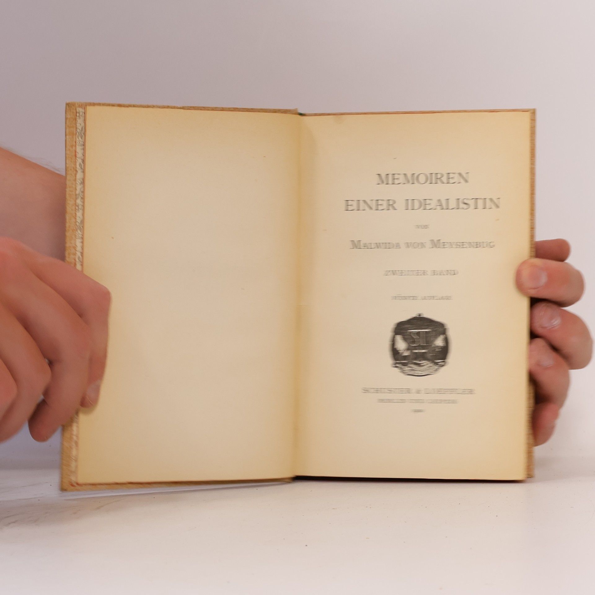 Malwida von Meysenbug Memoiren einer Idealistin II.
