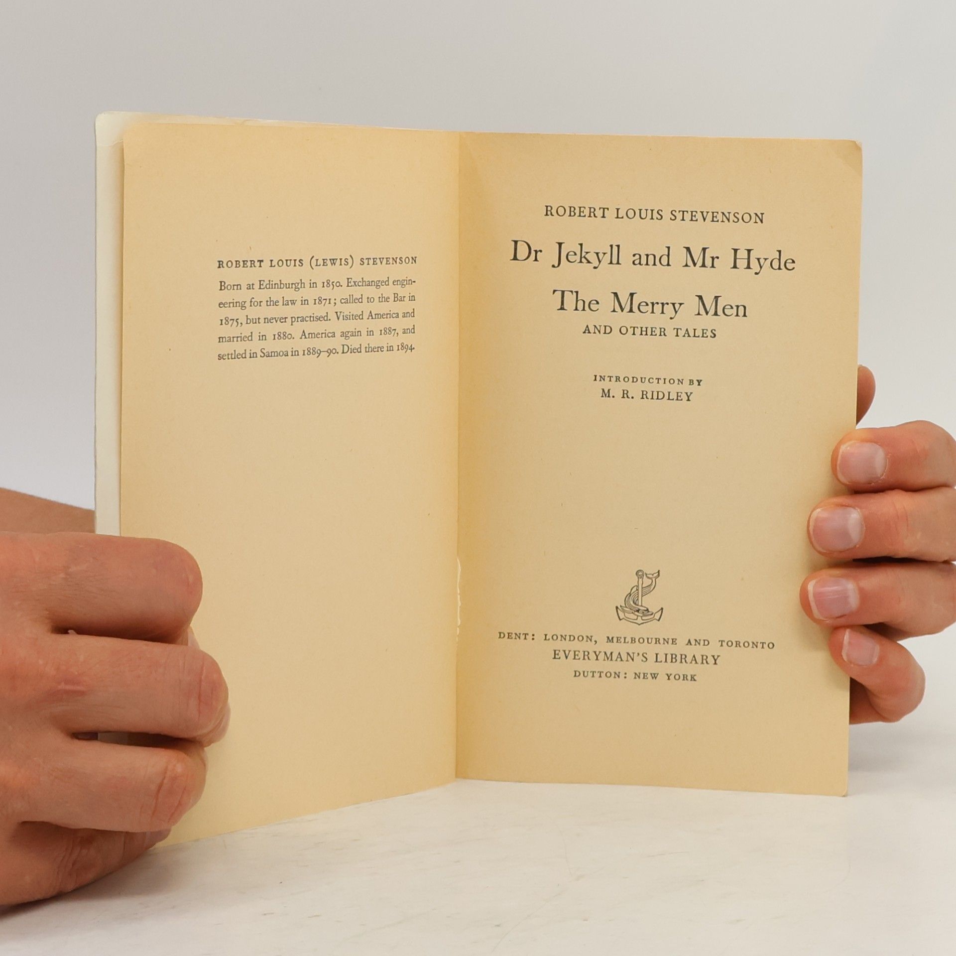 Robert Louis Stevenson Dr Jekyll and Mr Hyde, The Merry Men and Other Tales