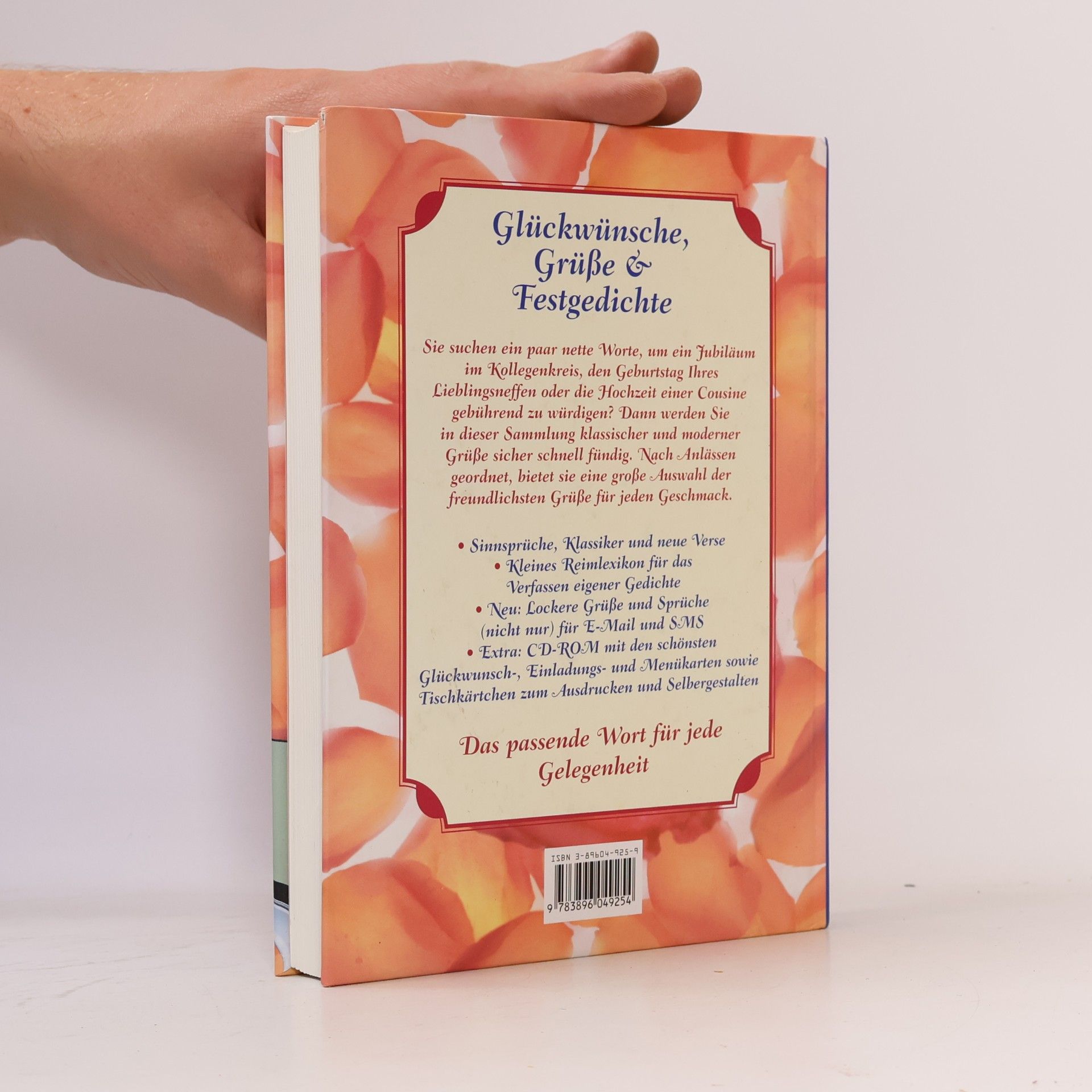 Michaela Mohr Glückwünsche, Grüße & Festgedichte für Familie, Freunde und Kollegen ; [mit CD-ROM die schönsten Glückwunsch- und Einladungskarten, Tischkärtchen und Speisekarten]