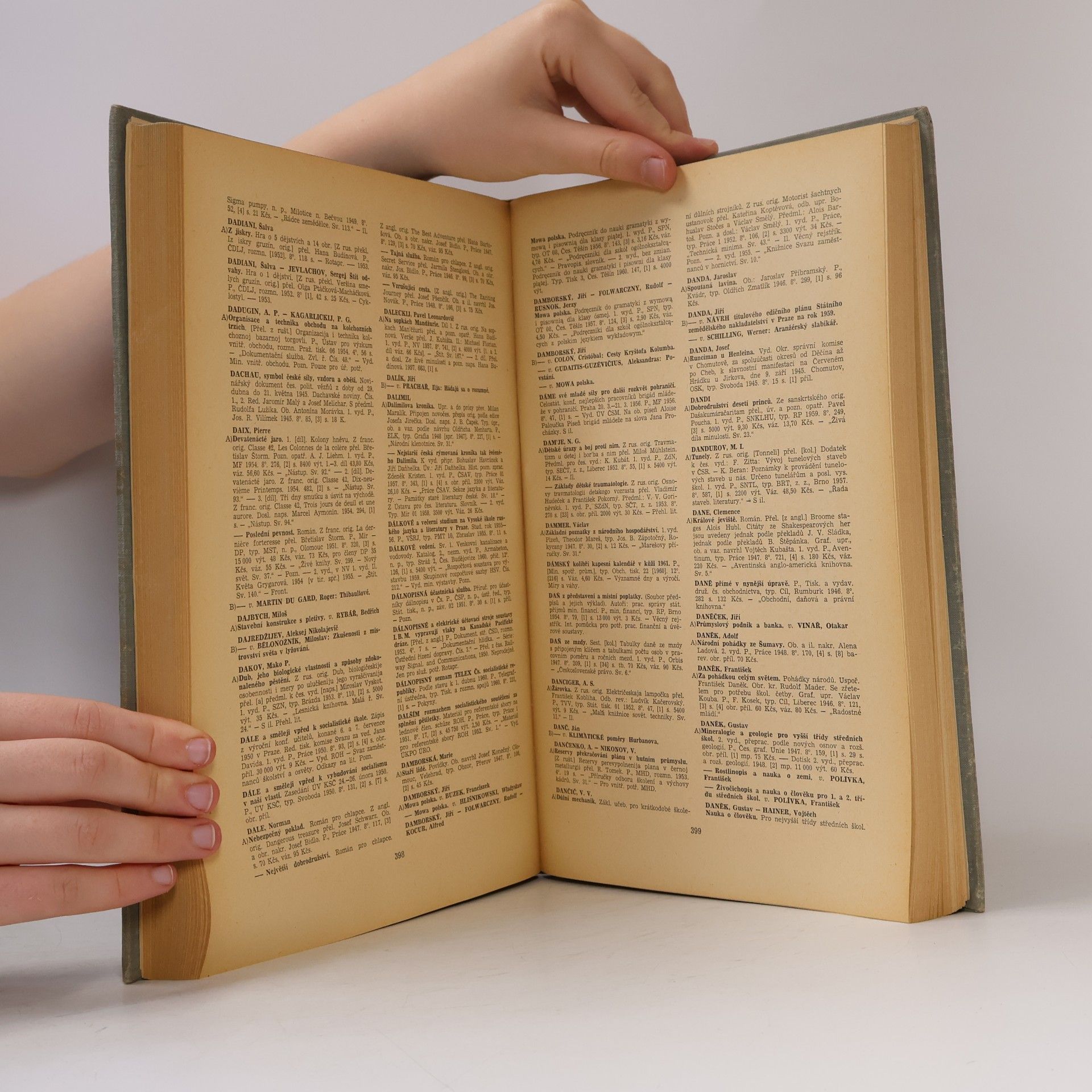 Kolektiv autorů Bibliografie české knižní tvorby 1945-1960 I. A-G