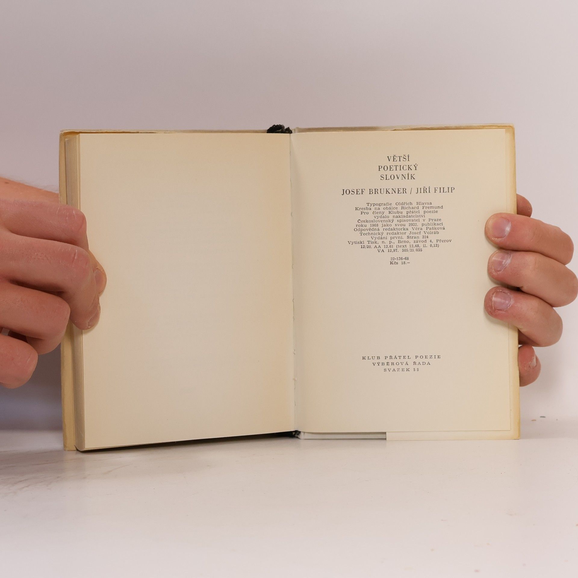 Josef Brukner Větší poetický slovník