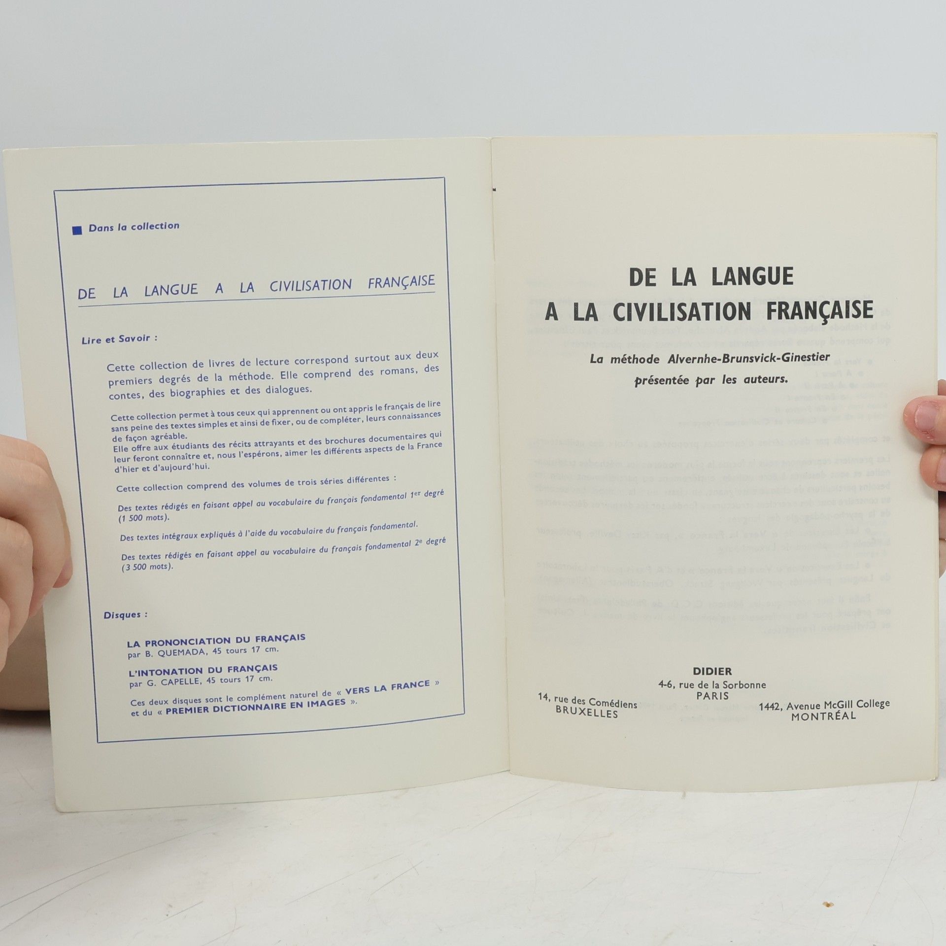 Yves Brunsvick De la langue à la civilisation française