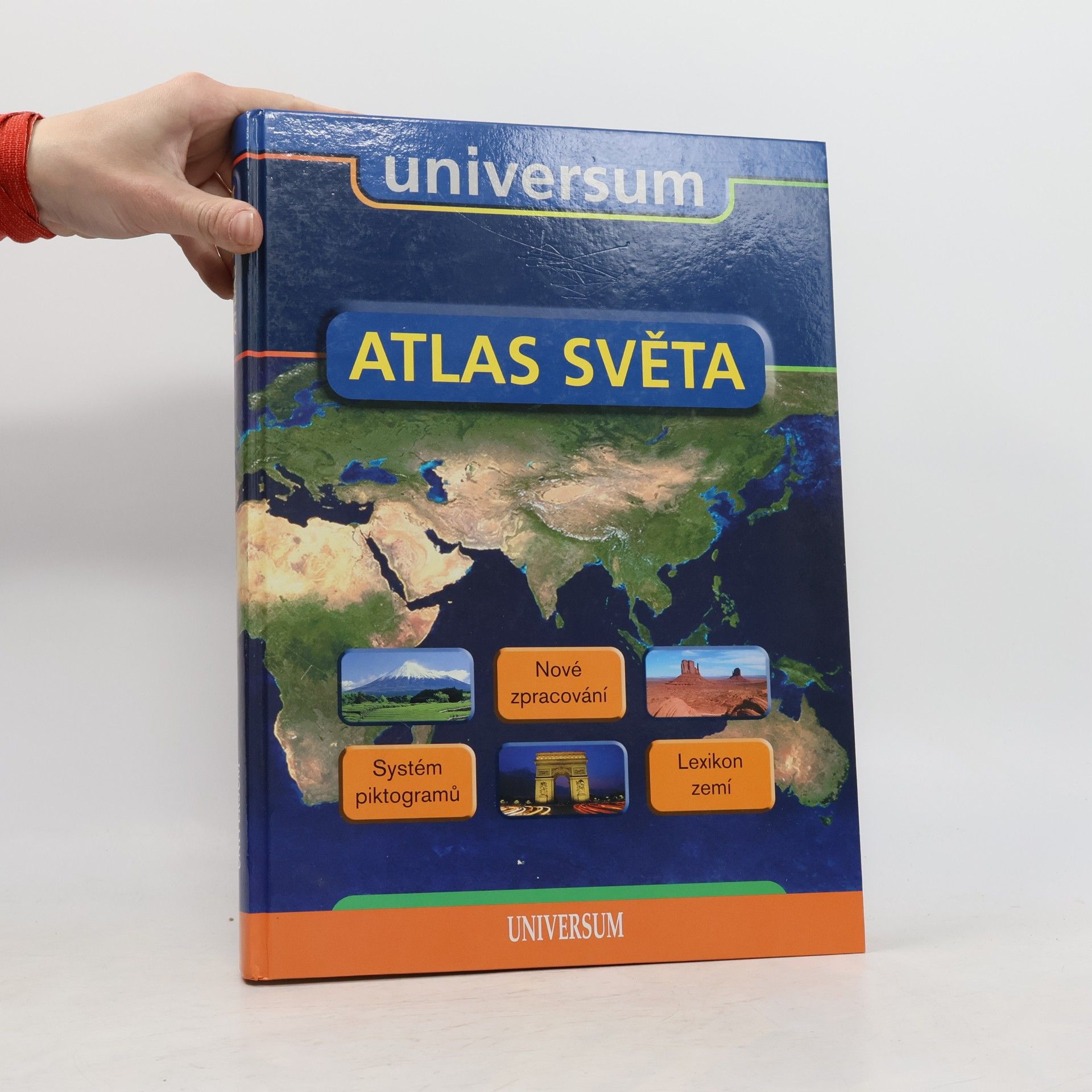 Irena Rybová Atlas světa nové zpracování, systém piktogramů, lexikon zemí
