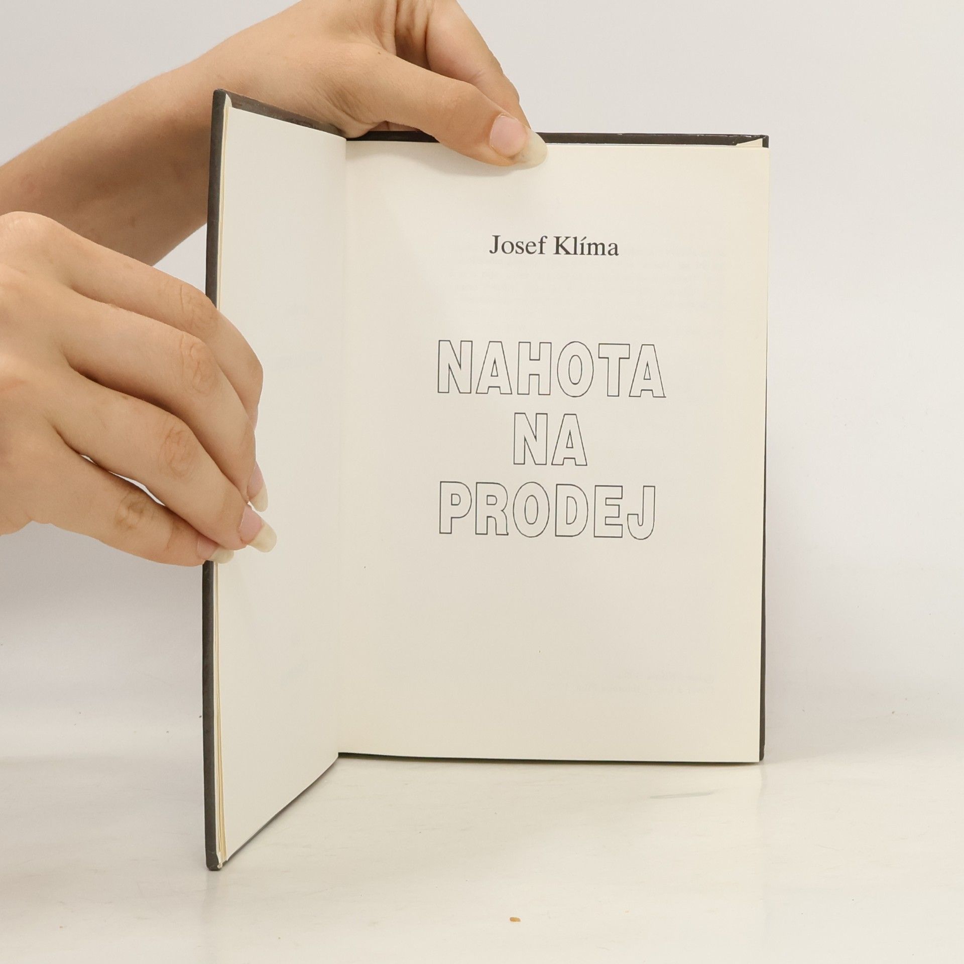Josef Klíma Nahota na prodej