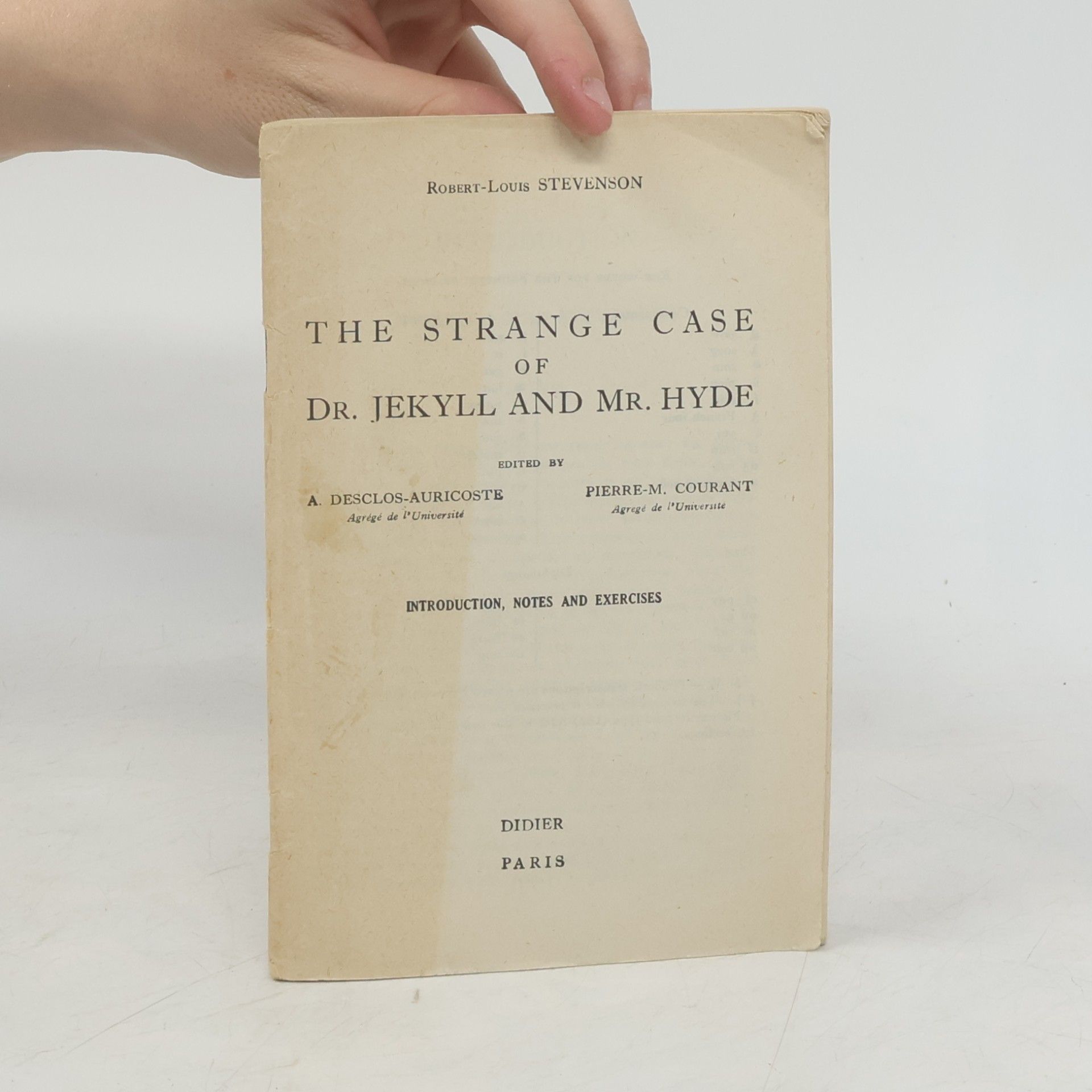 Robert Louis Stevenson The Strange Case of Dr Jekyll and Mr Hyde