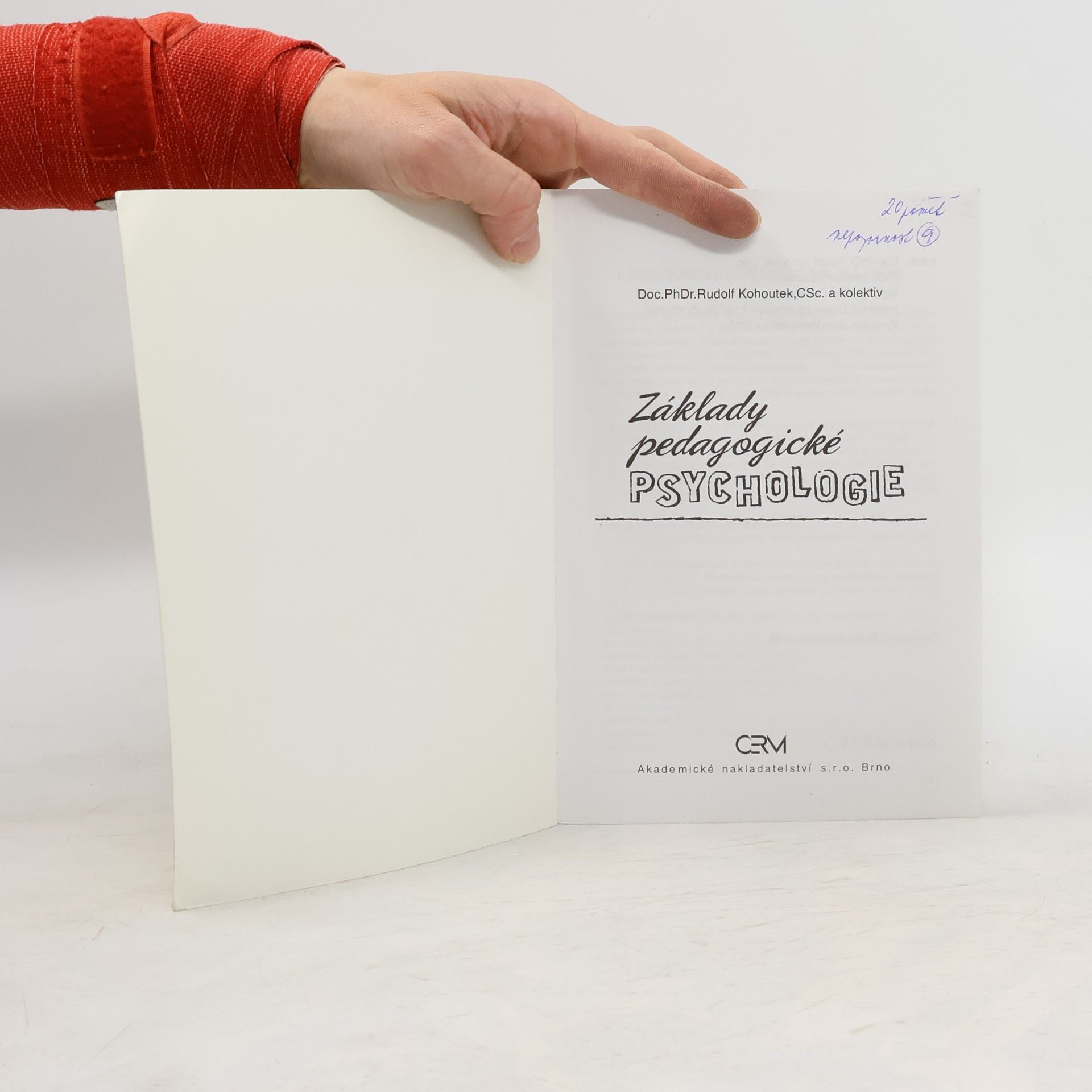 Rudolf Kohoutek Základy pedagogické psychologie