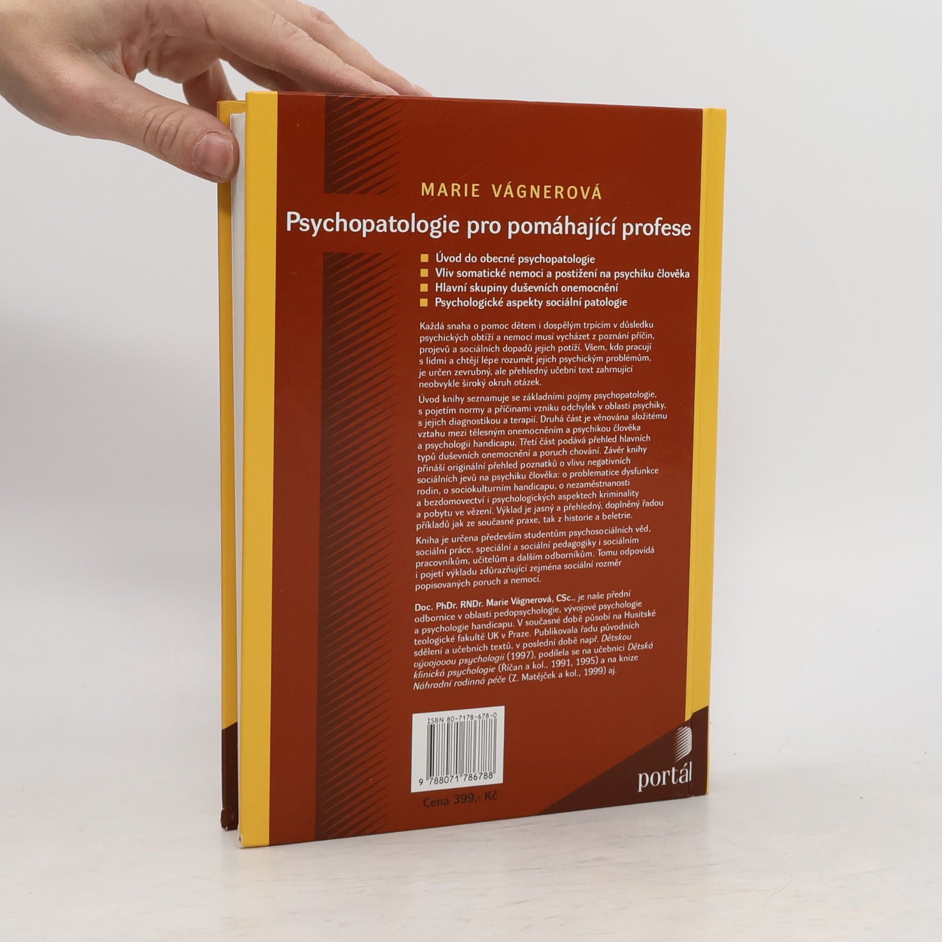Marie Vágnerová Psychopatologie pro pomáhající profese