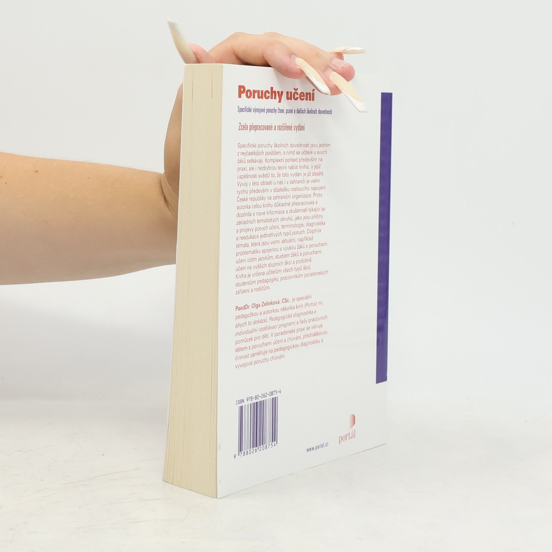 Zelinková Olga Poruchy učení. Dyslexie, dysgrafie, dysortografie, dyskalkulie, dyspraxie, ADHD