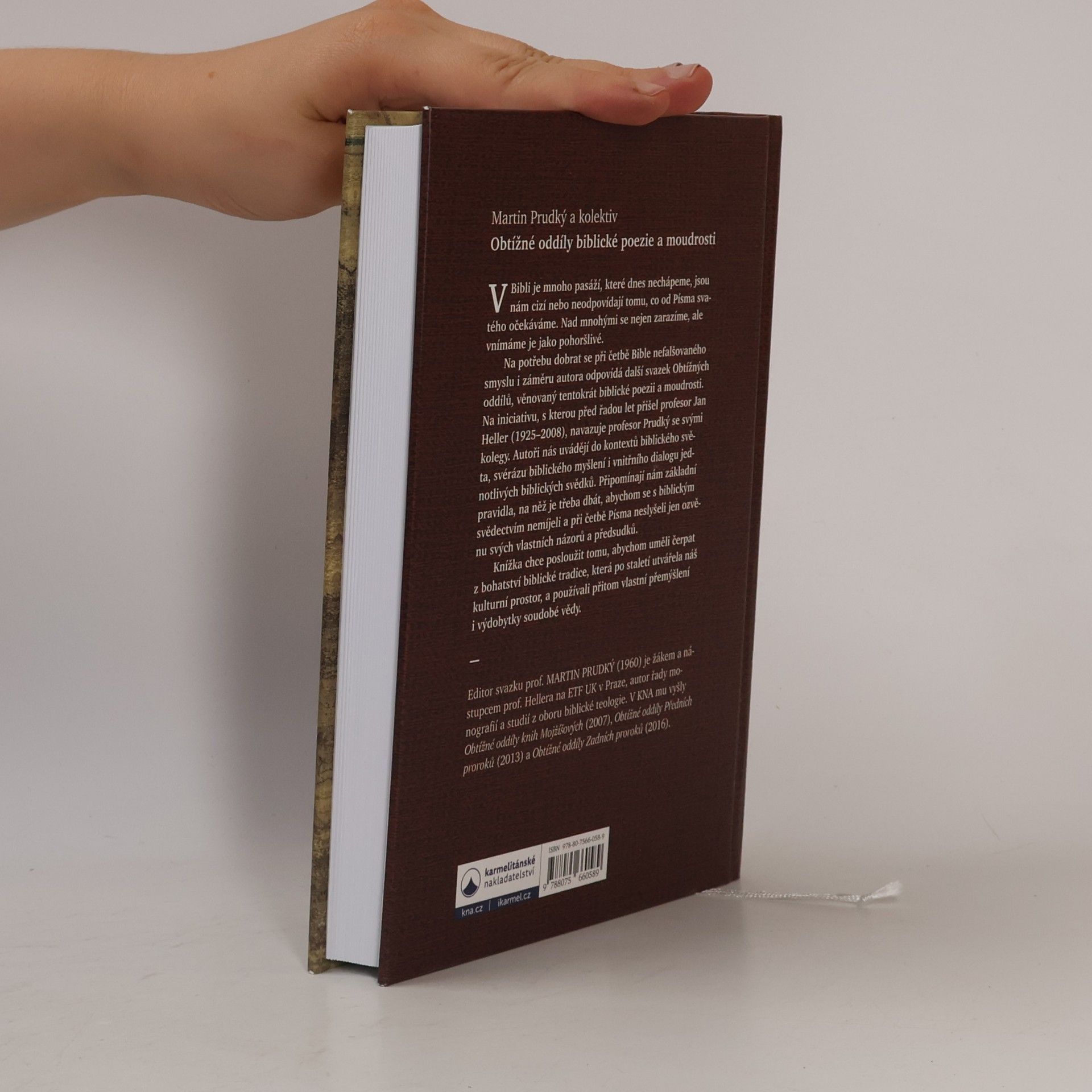 Martin Prudký Obtížné oddíly biblické poezie a moudrosti