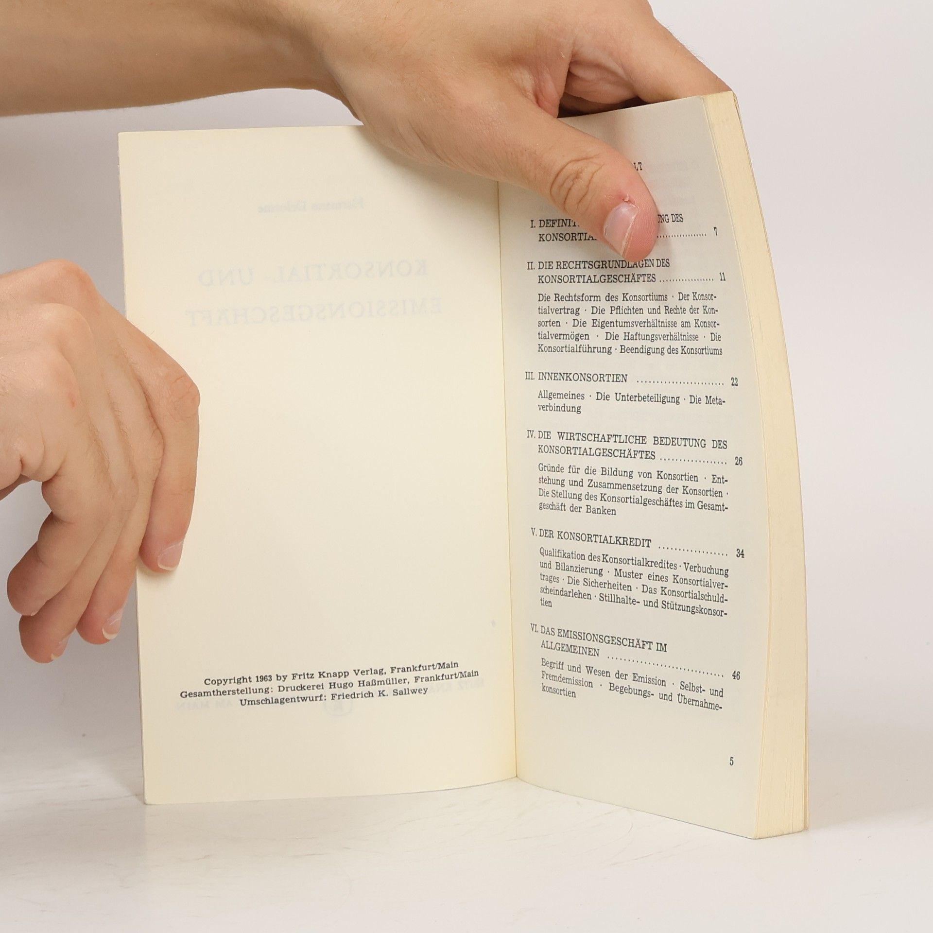 Hermann Delorme Konsortial und Emissionsgeschäft