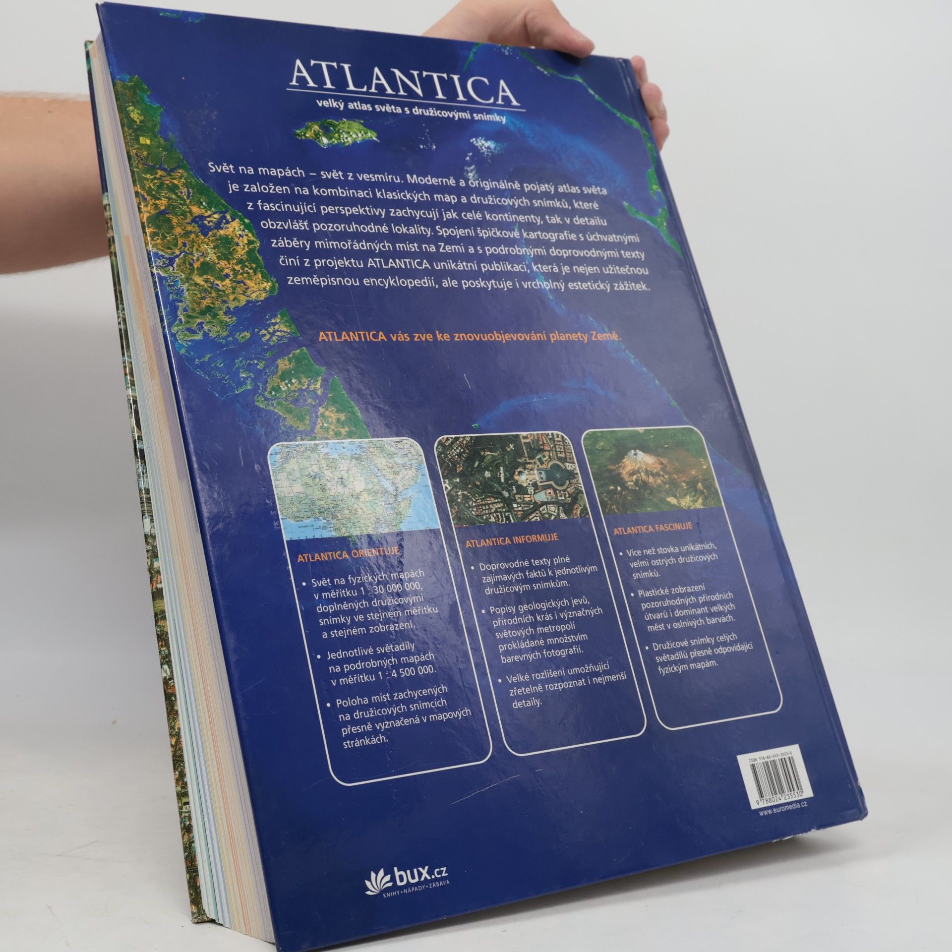 Irmgard Sigg Atlantica: Velký atlas světa s družicovými snímky