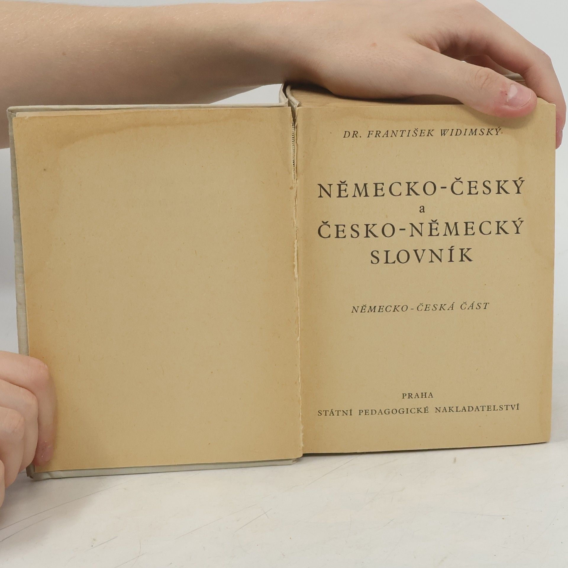 František Widimský Německo-český, česko-německý slovník. Část německo-česká