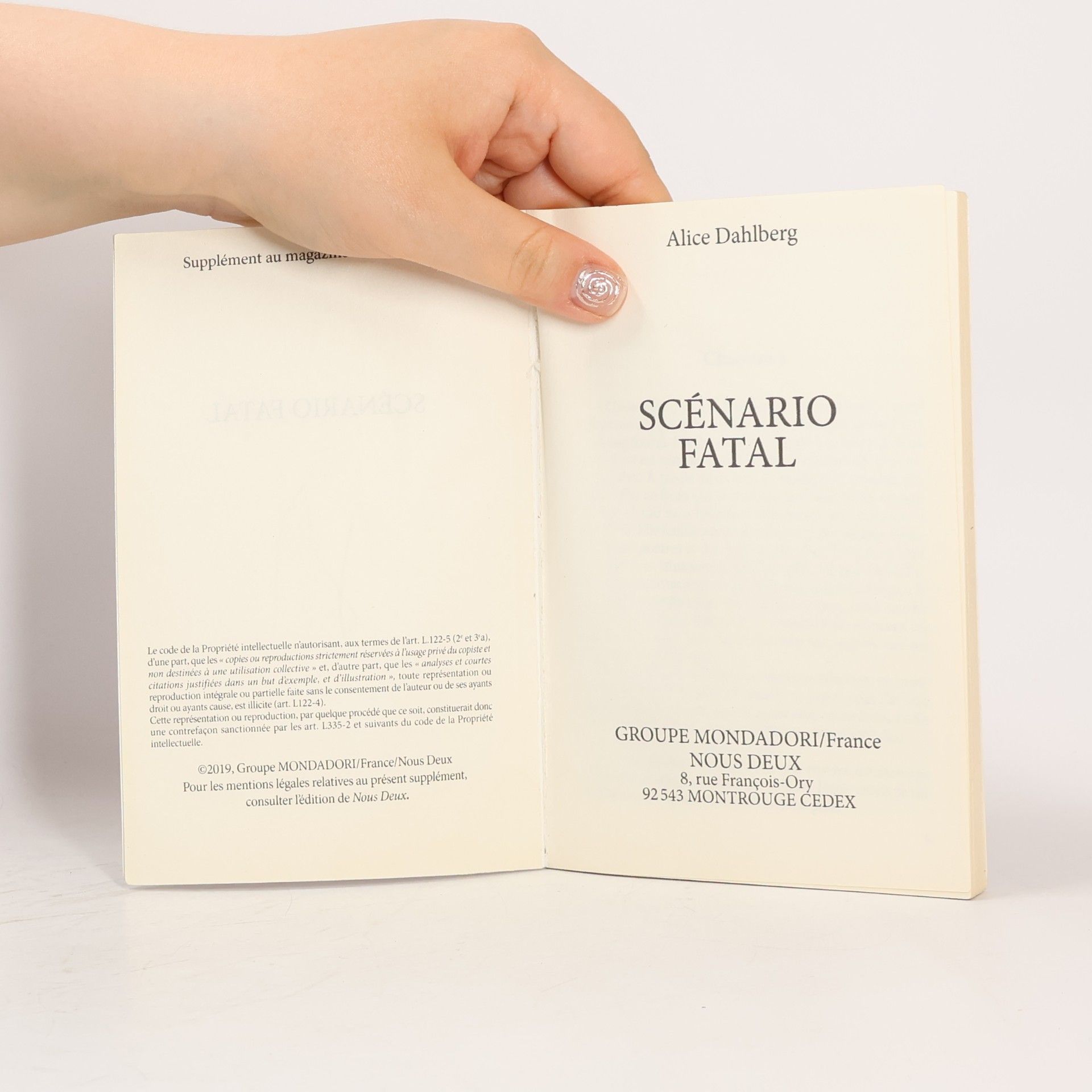 Alice Dahlberg Scénario Fatal