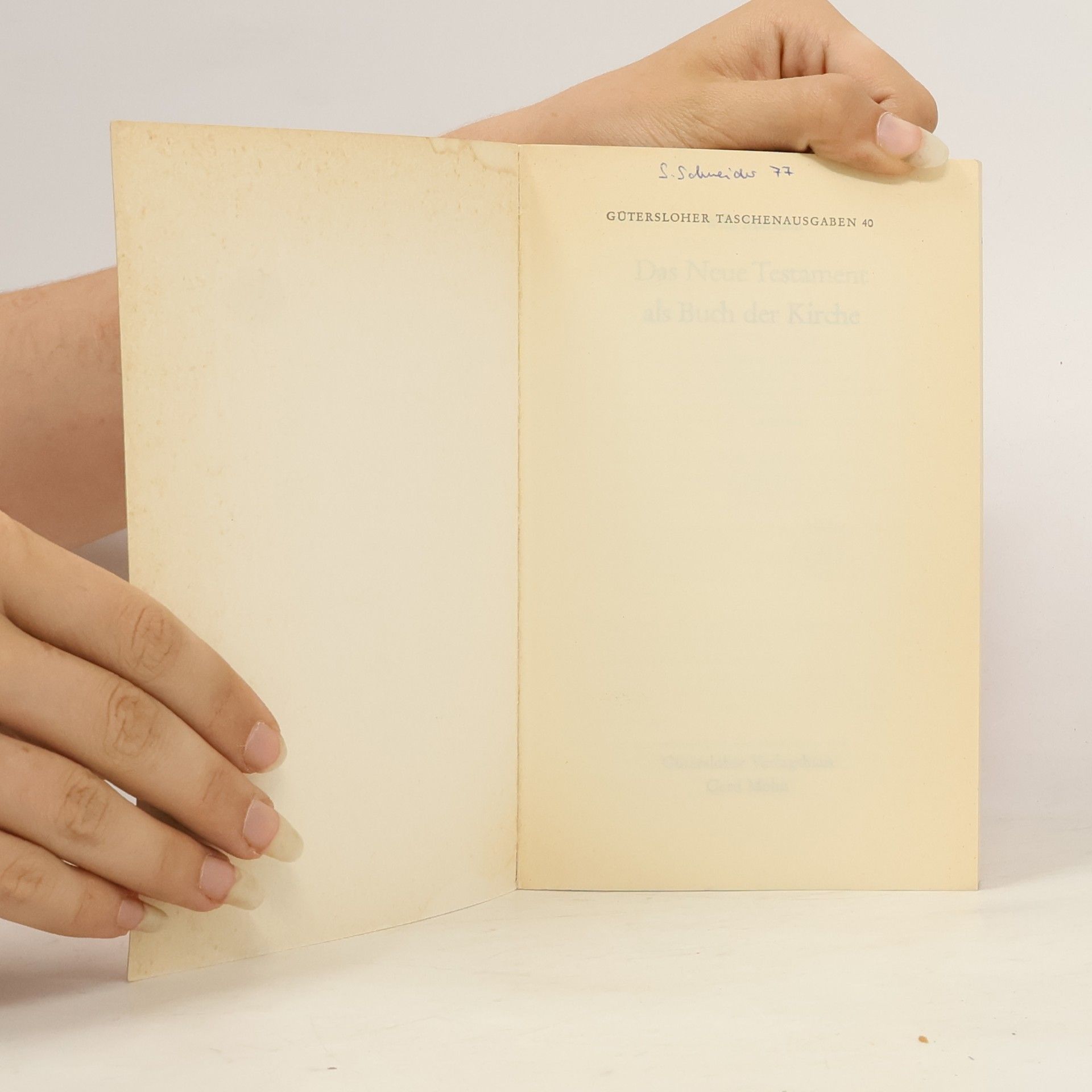 Willi Marxsen Das Neue Testament als Buch der Kirche