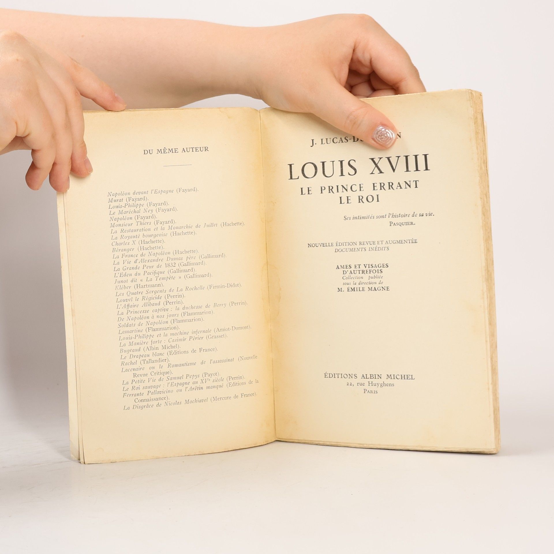 J. Lucas-Dubreton Louis XVIII.