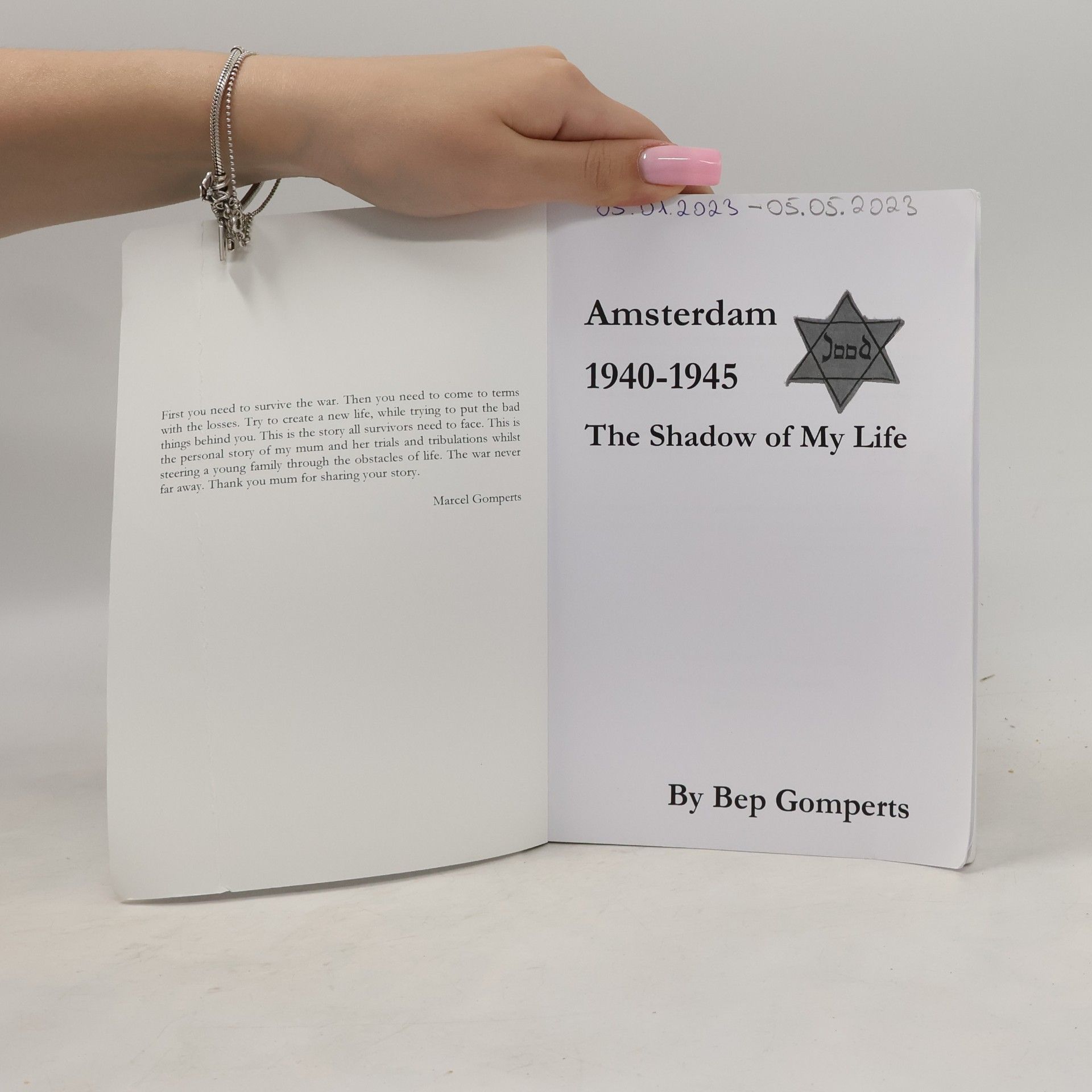 Bep Gomperts Amsterdam 1940-1945 The Shadow of My Life