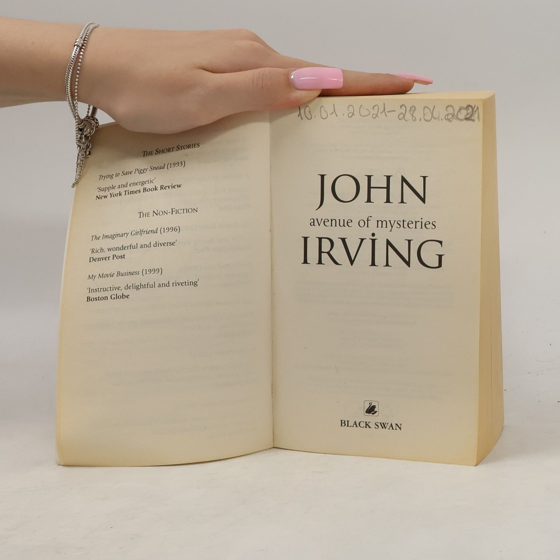 John Irving Avenue of Mysteries