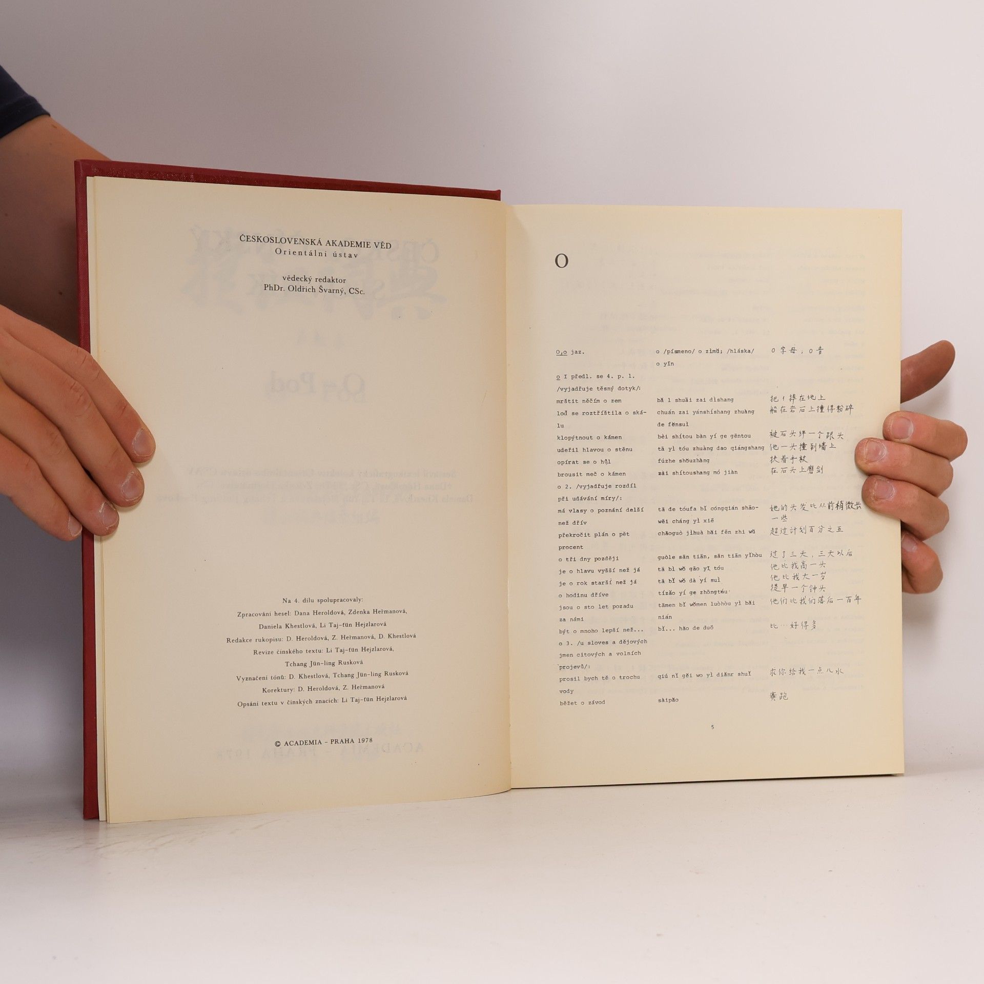 Autores varios Česko-čínský slovník (O/Pod)